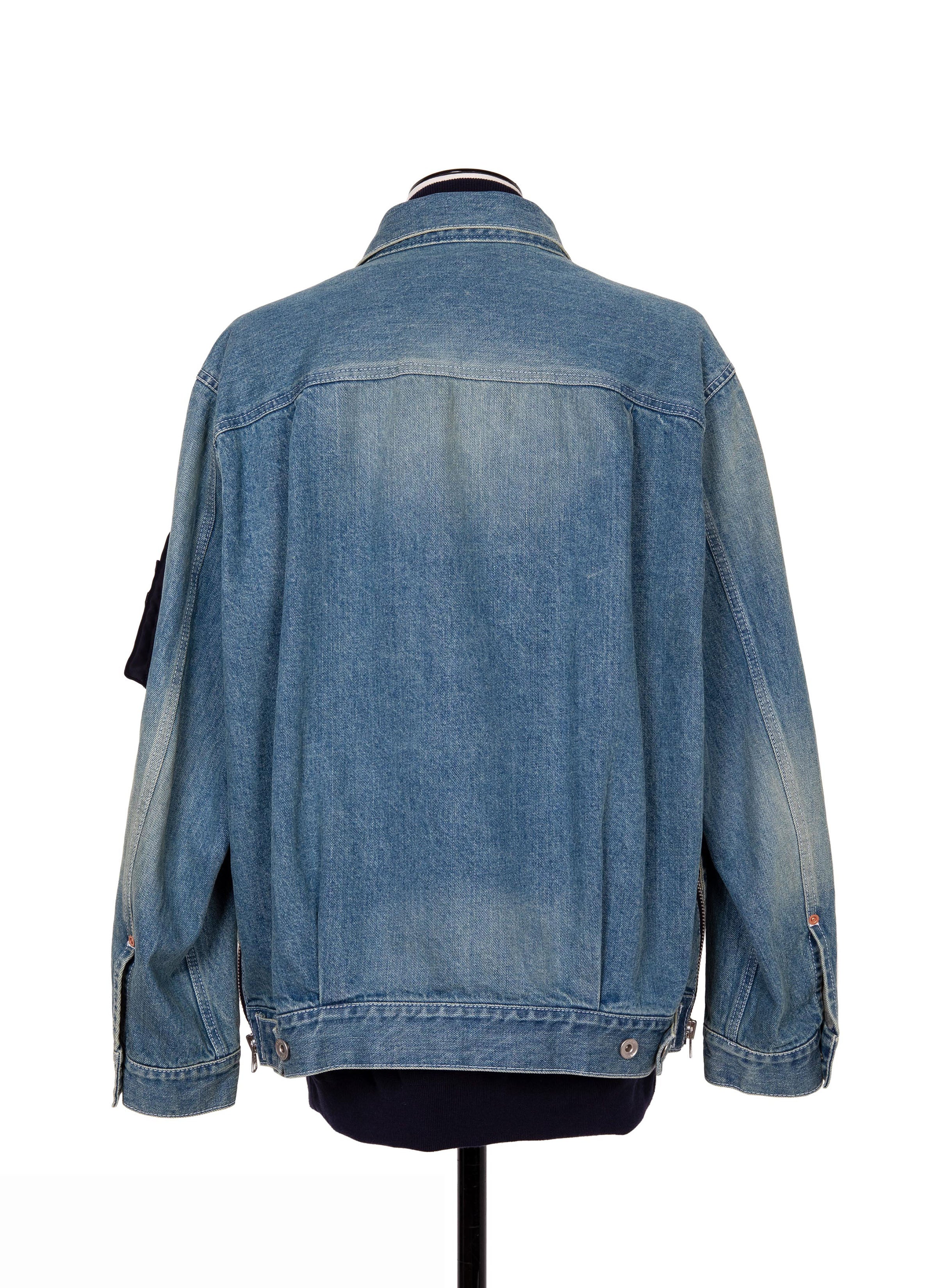 Denim x Nylon Twill Jacket