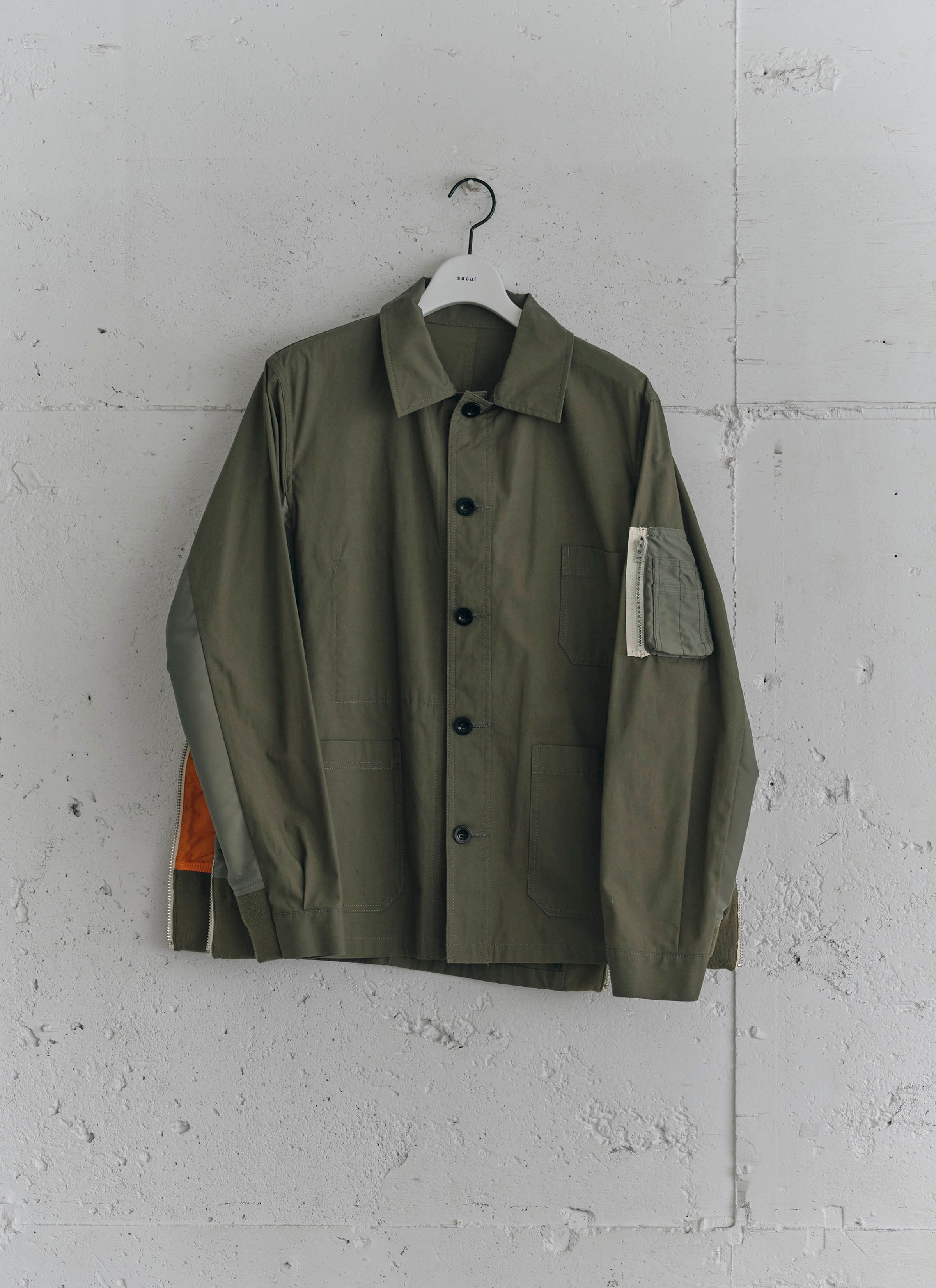 Cotton Nylon Oxford Jacket | sacai Official Store サカイ オフィシャル