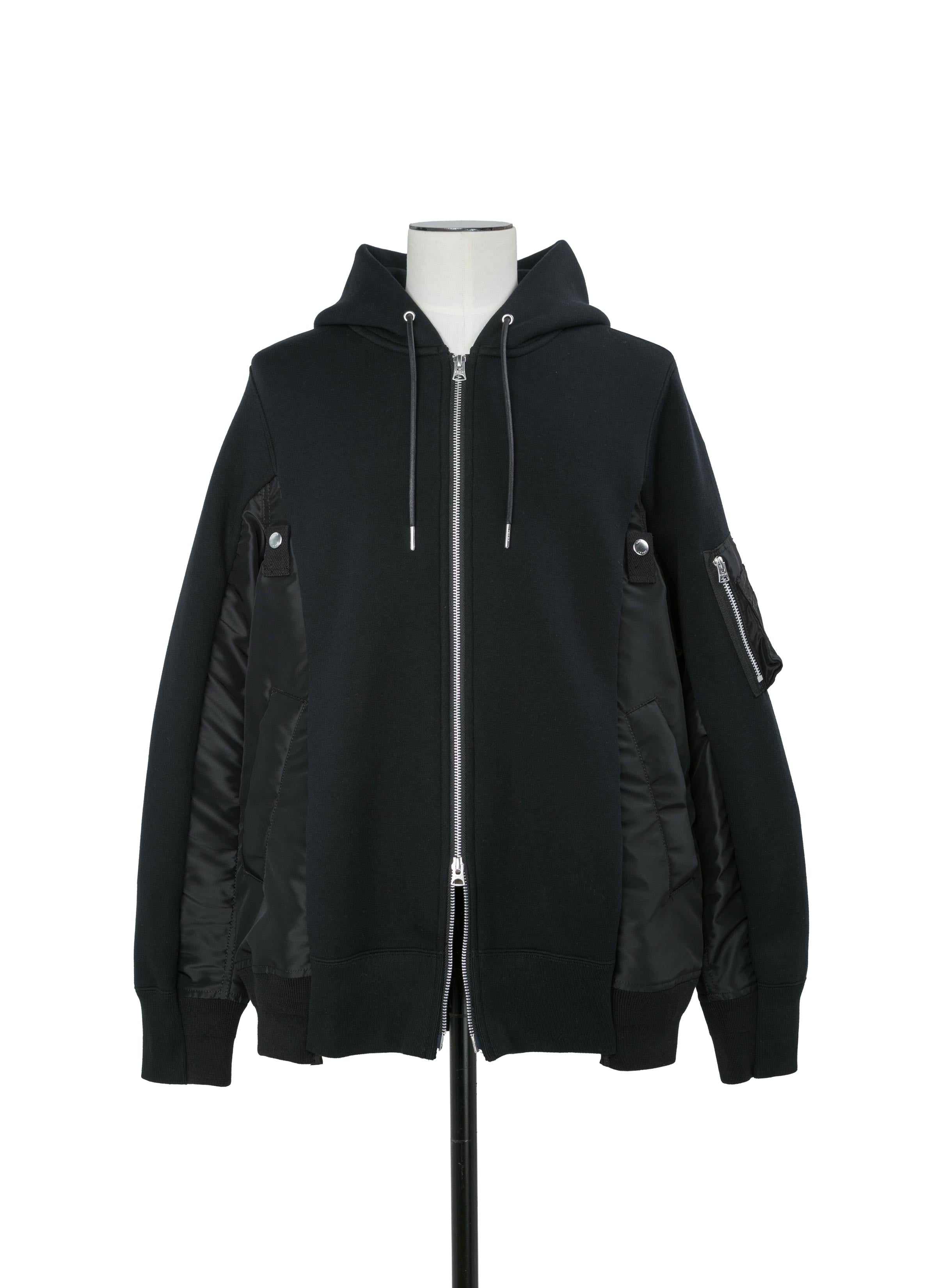 Sponge Sweat x Nylon Twill Hoodie