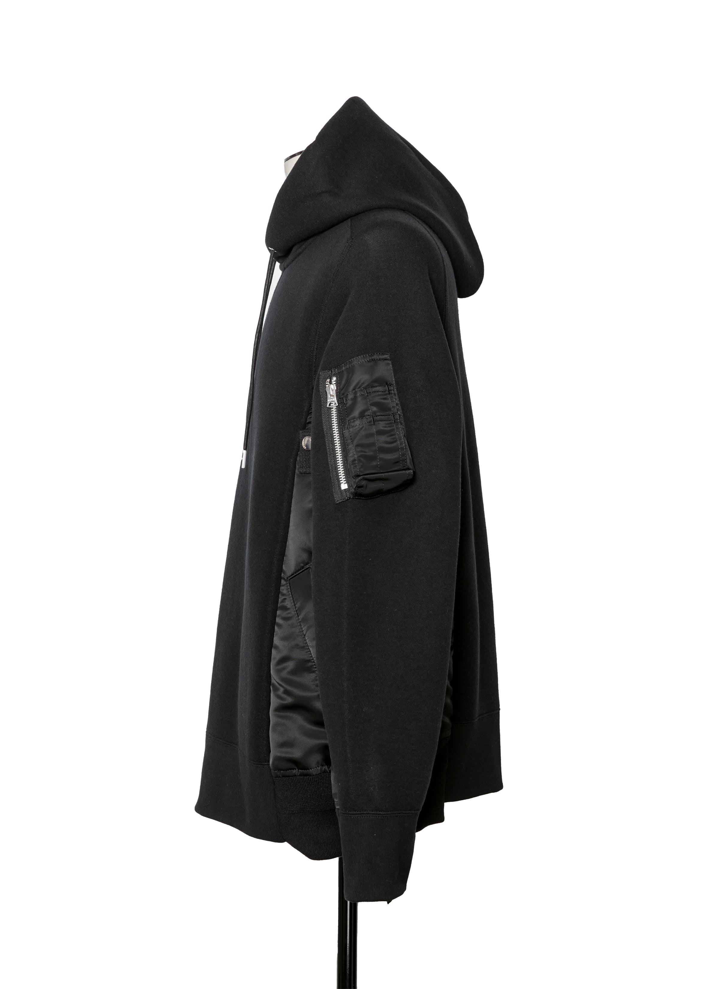 トップス SACAI Sponge Sweat x Nylon Twill Hoodie Sponge Sweat x Nylon Twill Hoodie | sacai Official Store サカイ