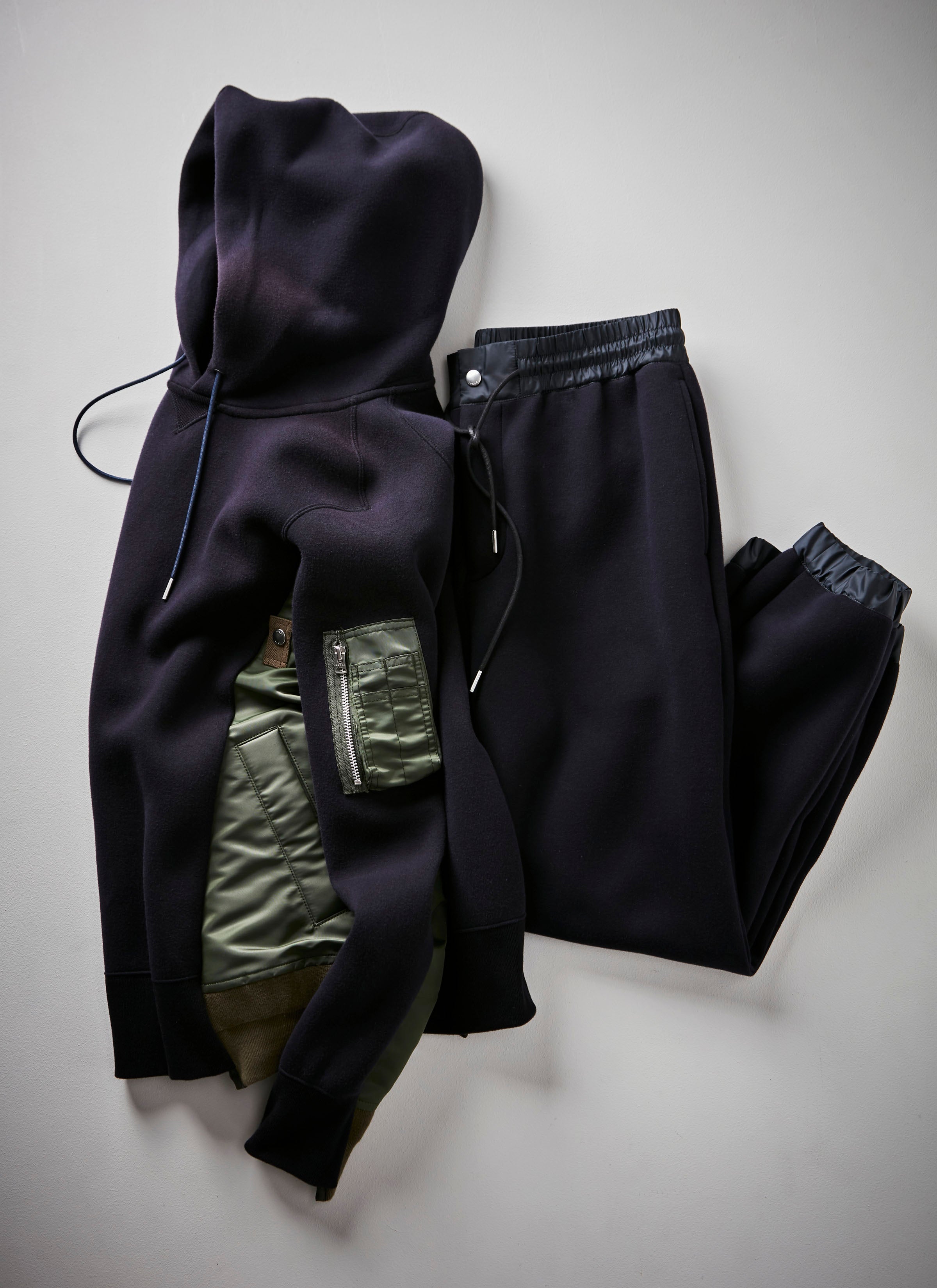 Sponge Sweat x Nylon Twill Hoodie | sacai Official Store サカイ