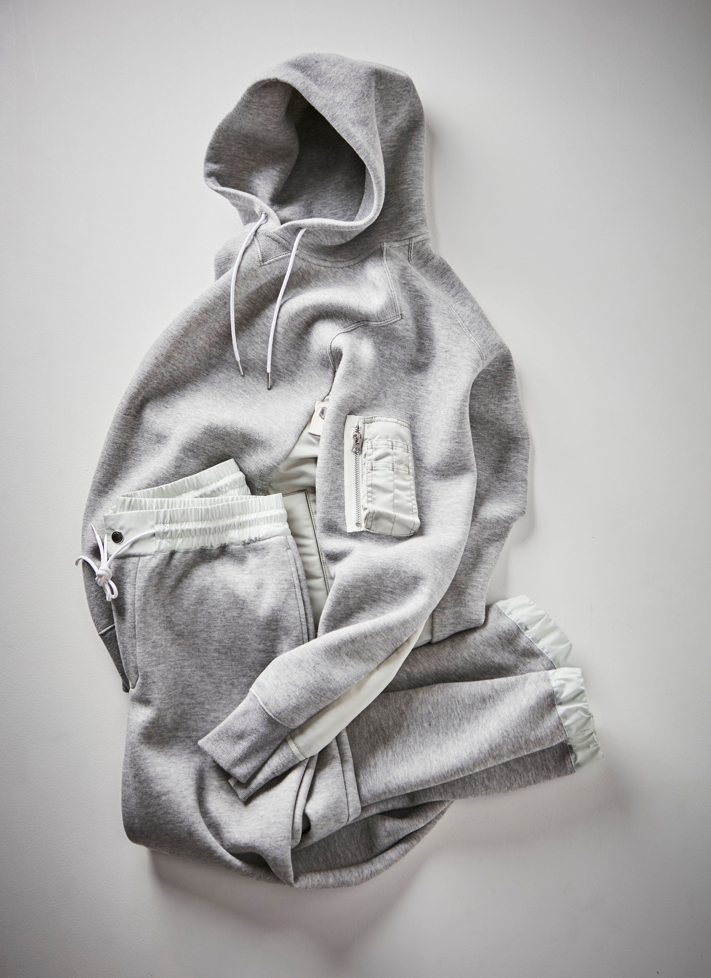Sponge Sweat x Nylon Twill Hoodie