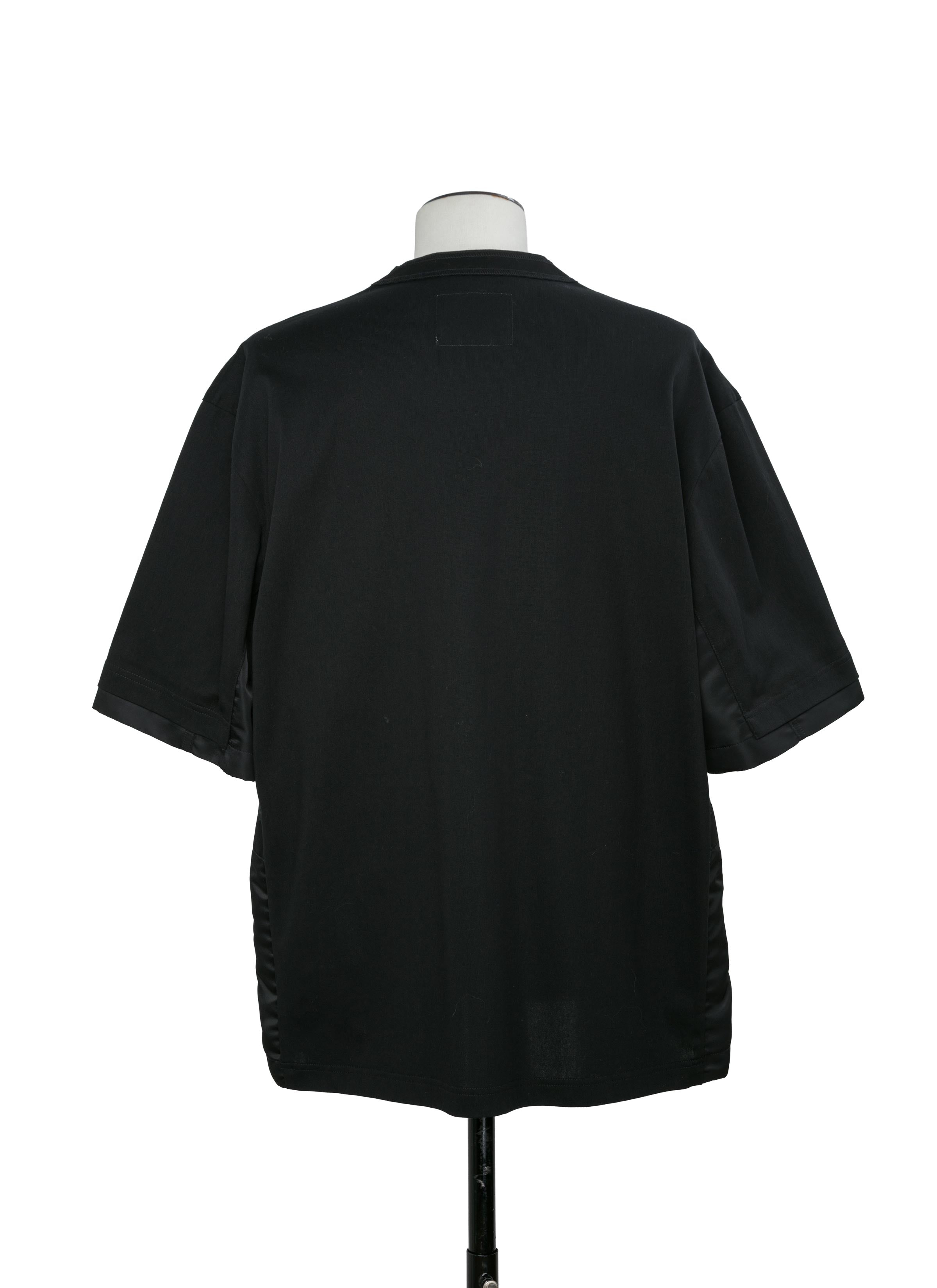 Nylon Twill x Cotton Jersey T-Shirt