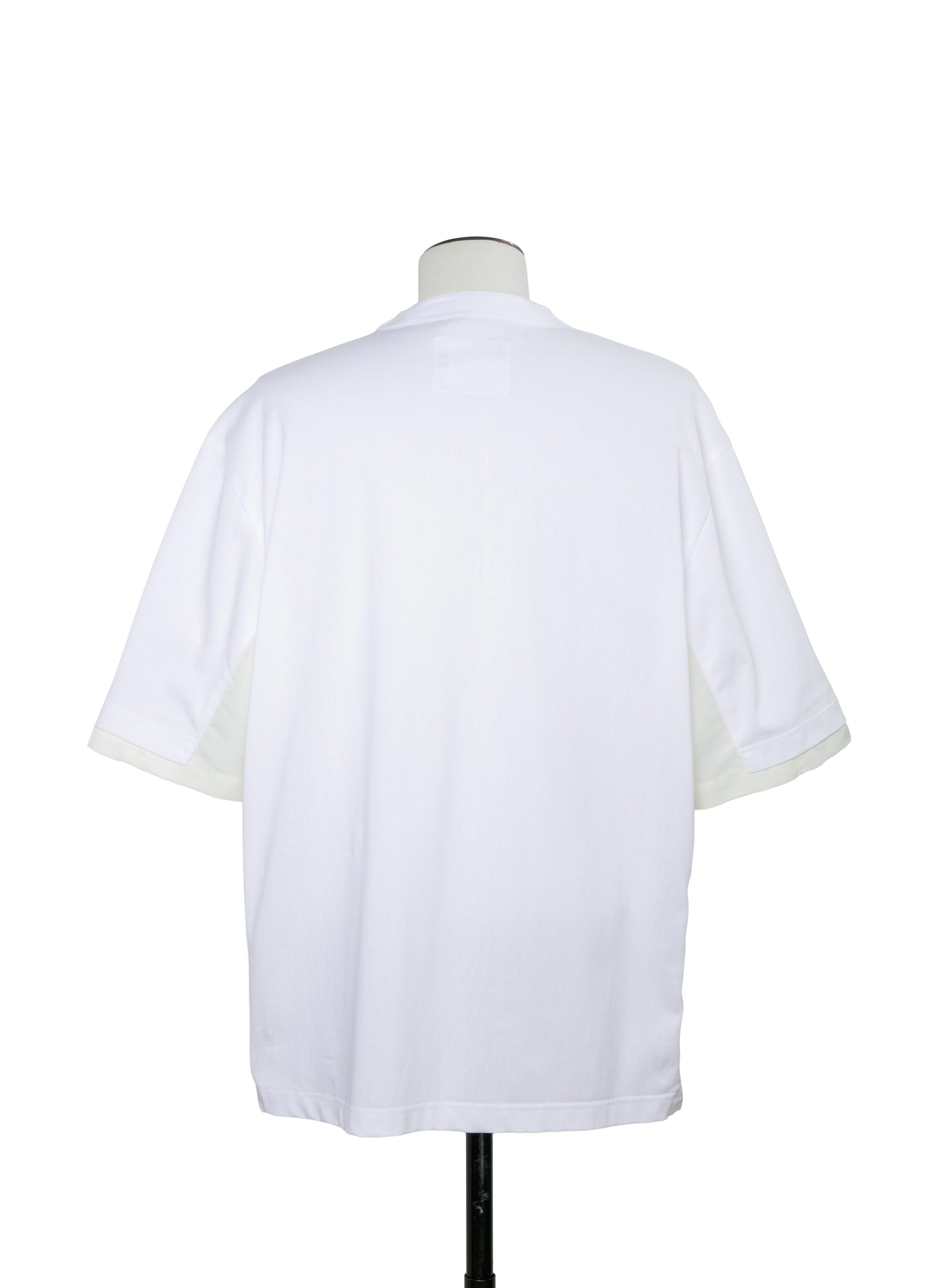 Nylon Twill x Cotton Jersey T-Shirt