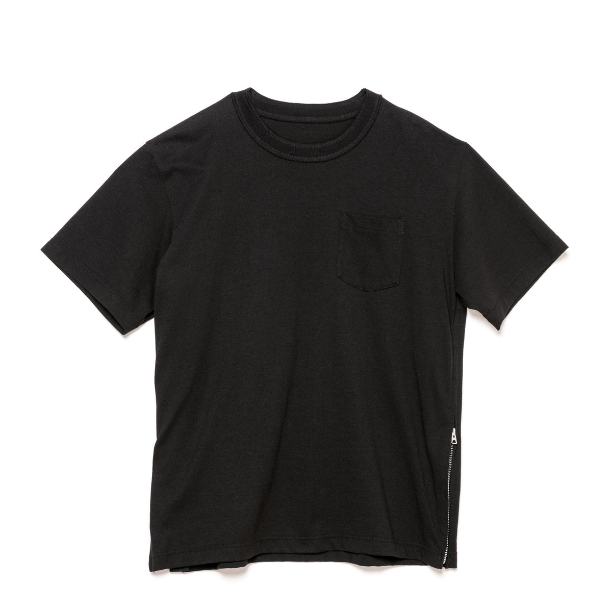 Side Zip Cotton T-Shirt | sacai Official Store サカイ オフィシャル