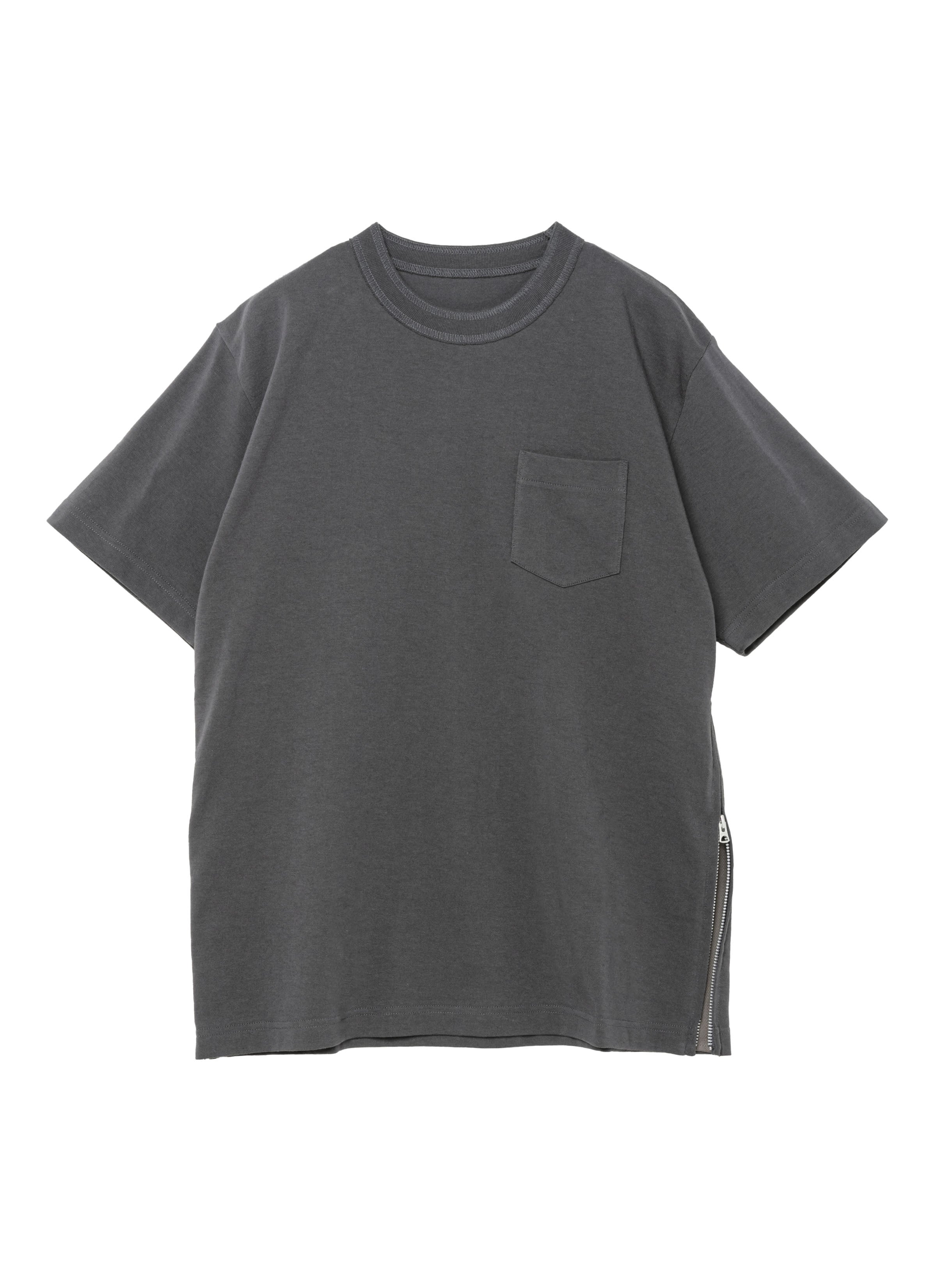 Side Zip Cotton T-Shirt | sacai Official Store サカイ オフィシャル