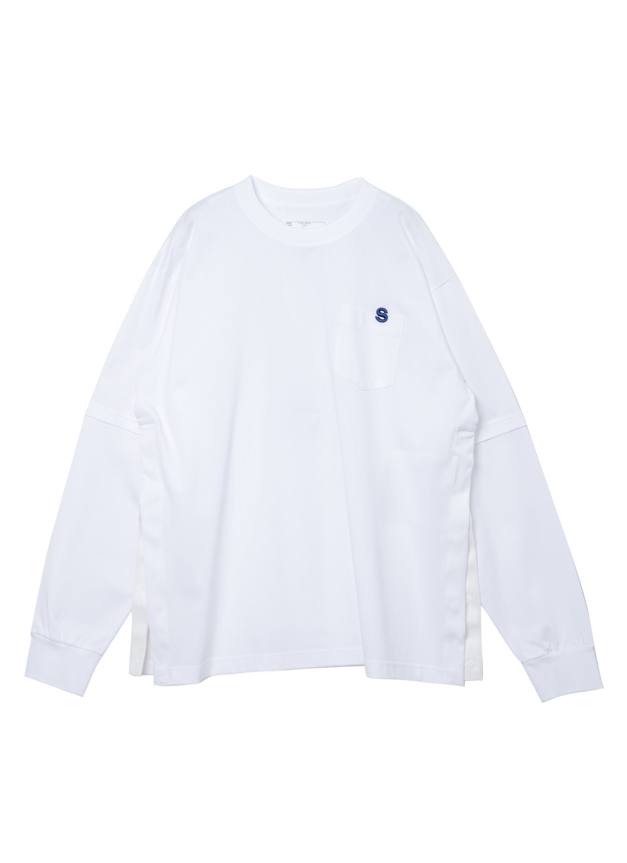 sacai Cotton Jersey Pullover サカイ ポロシャツ sacai: ブラック Cotton Jersey ポロシャツ | SSENSE 日本