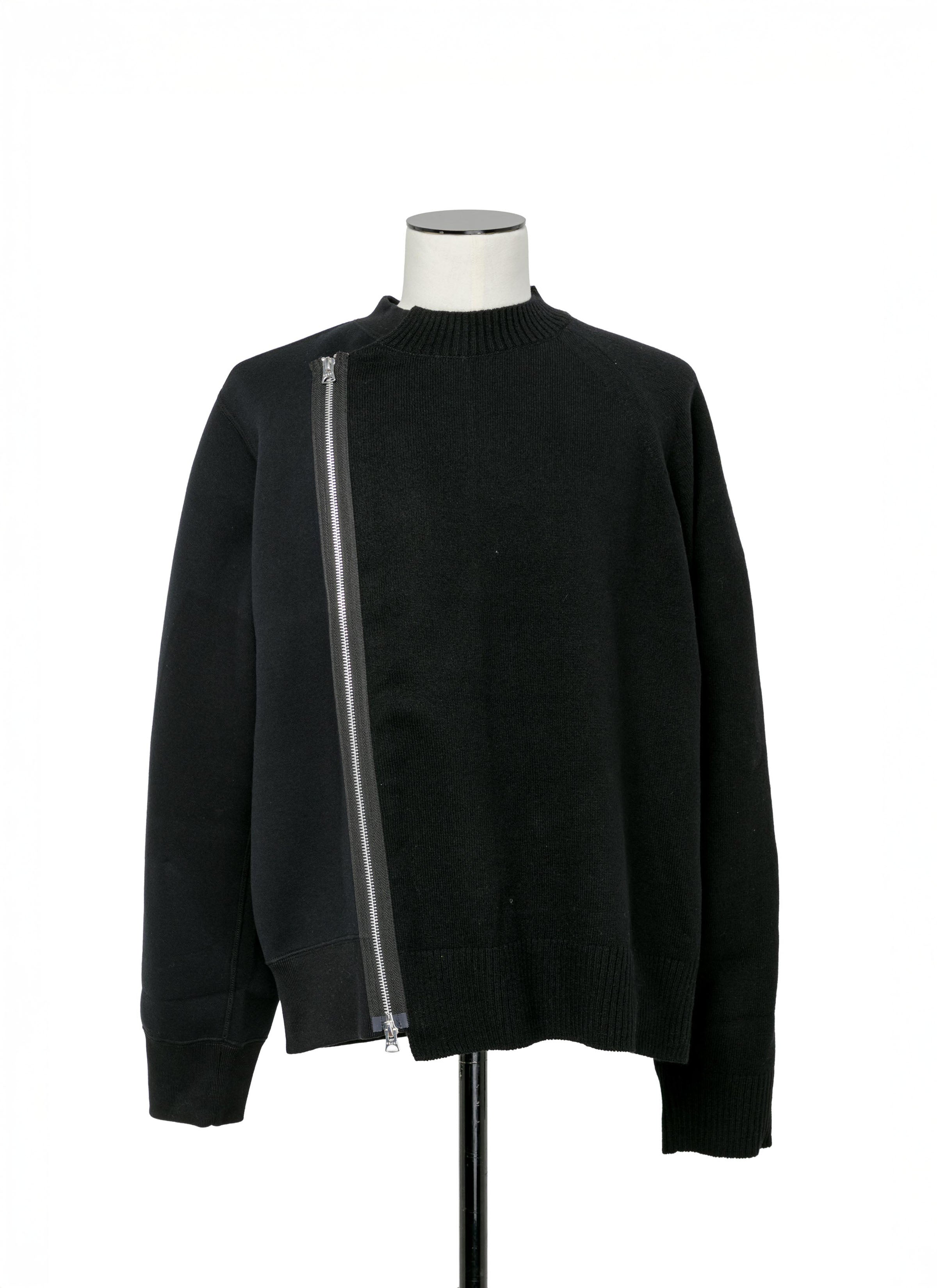 Wool Knit x Sponge Sweat Blouson