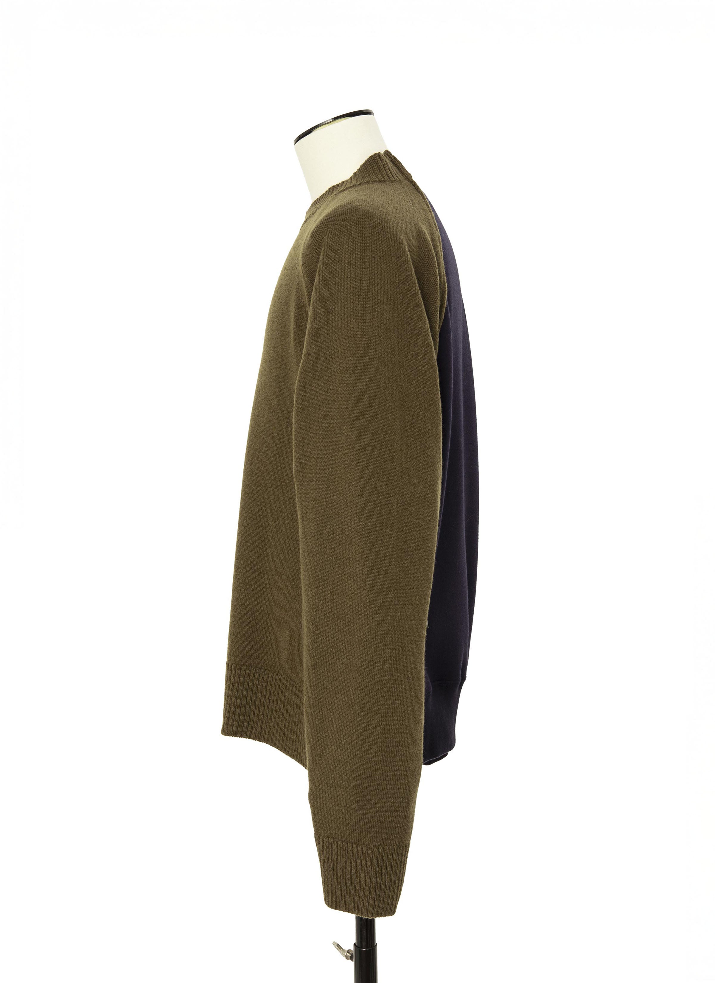 Wool Knit x Sponge Sweat Blouson