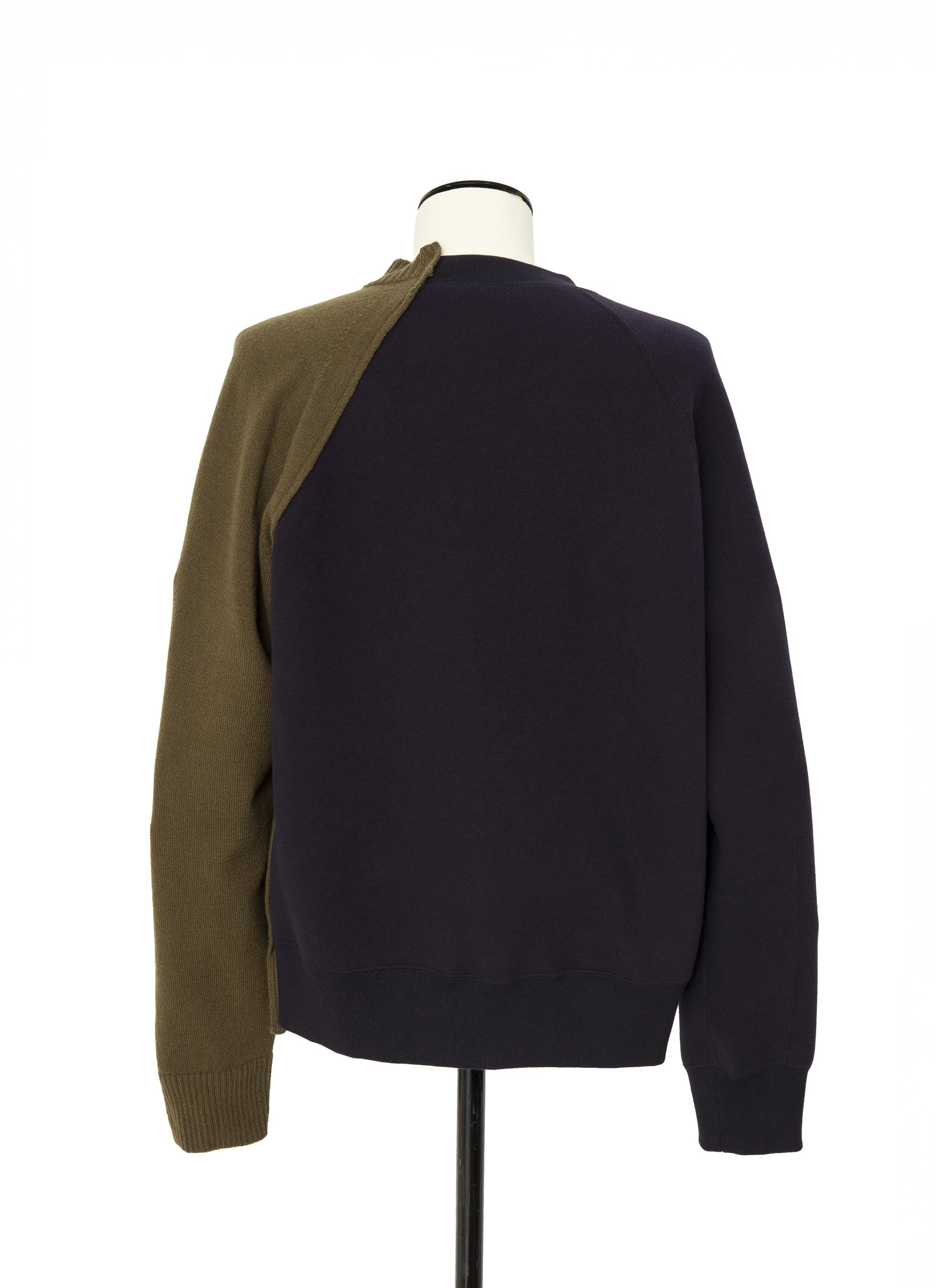 Wool Knit x Sponge Sweat Blouson