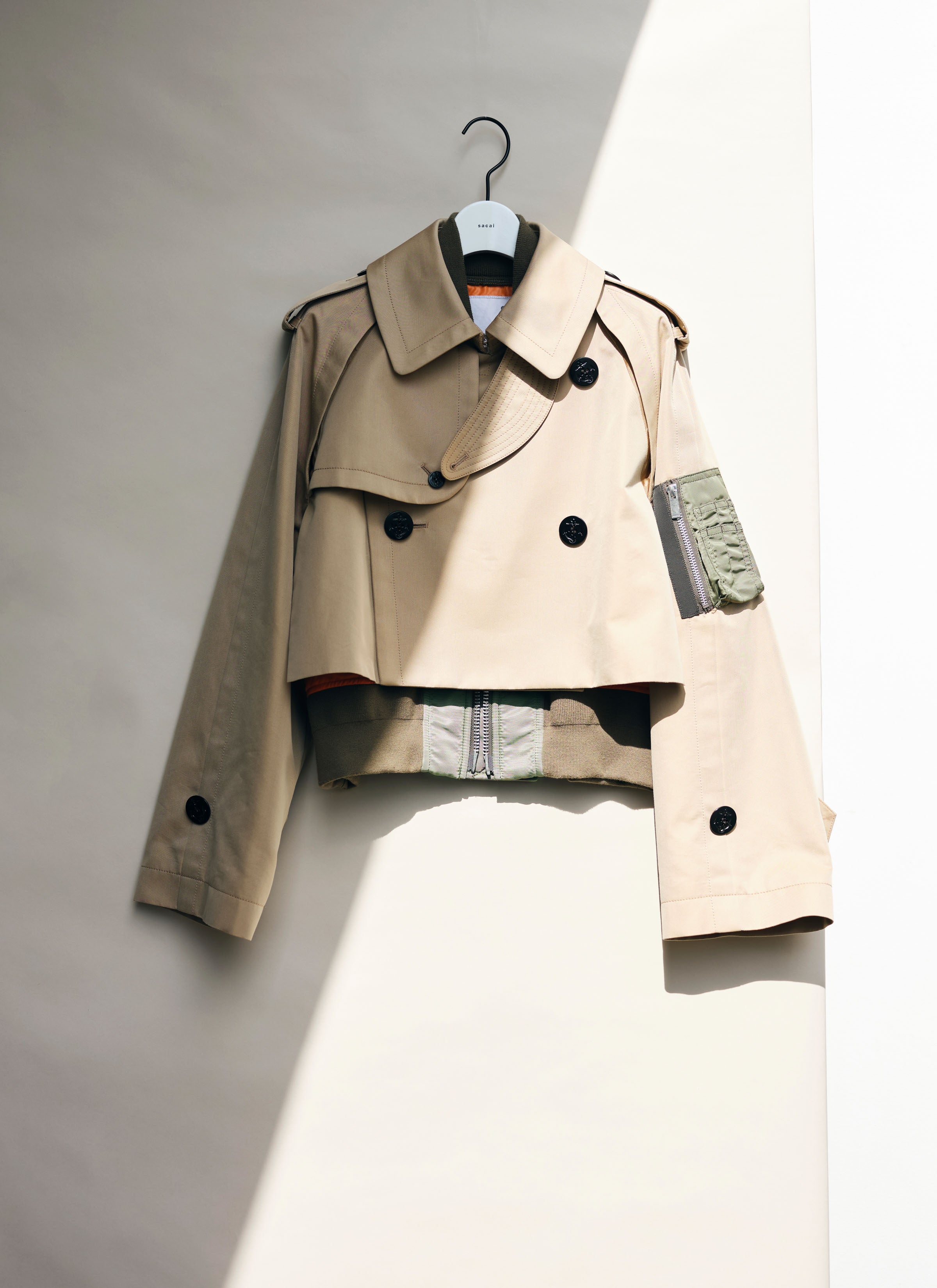 24ss sacai ダブルジャケット、シャツ、 ショーツセット org.jpg