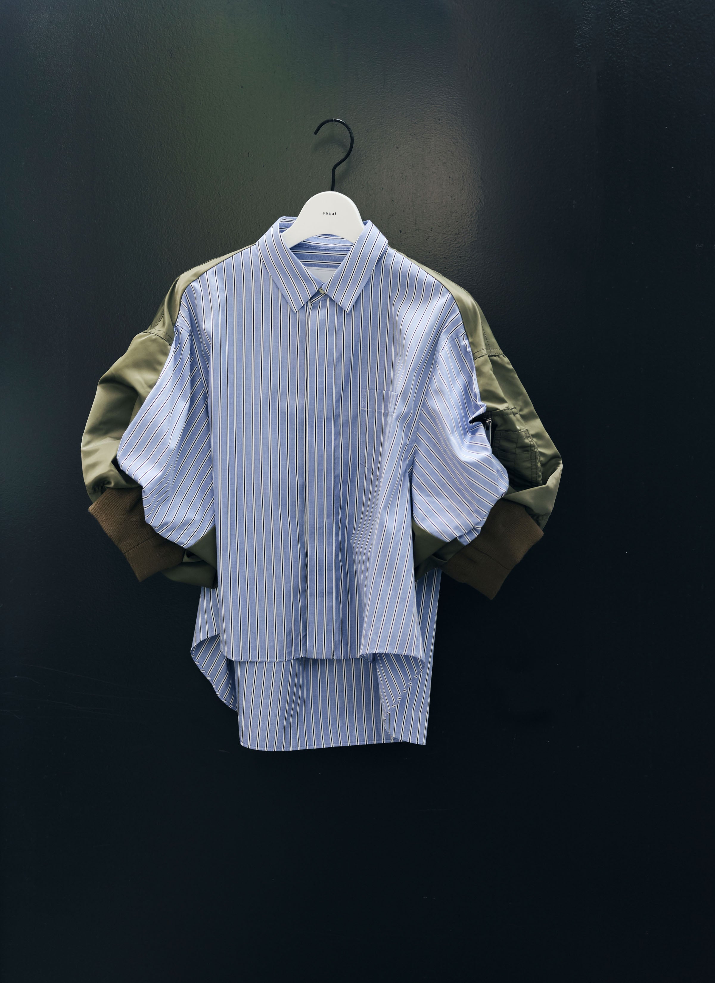 Cotton Poplin x Nylon Twill Shirt