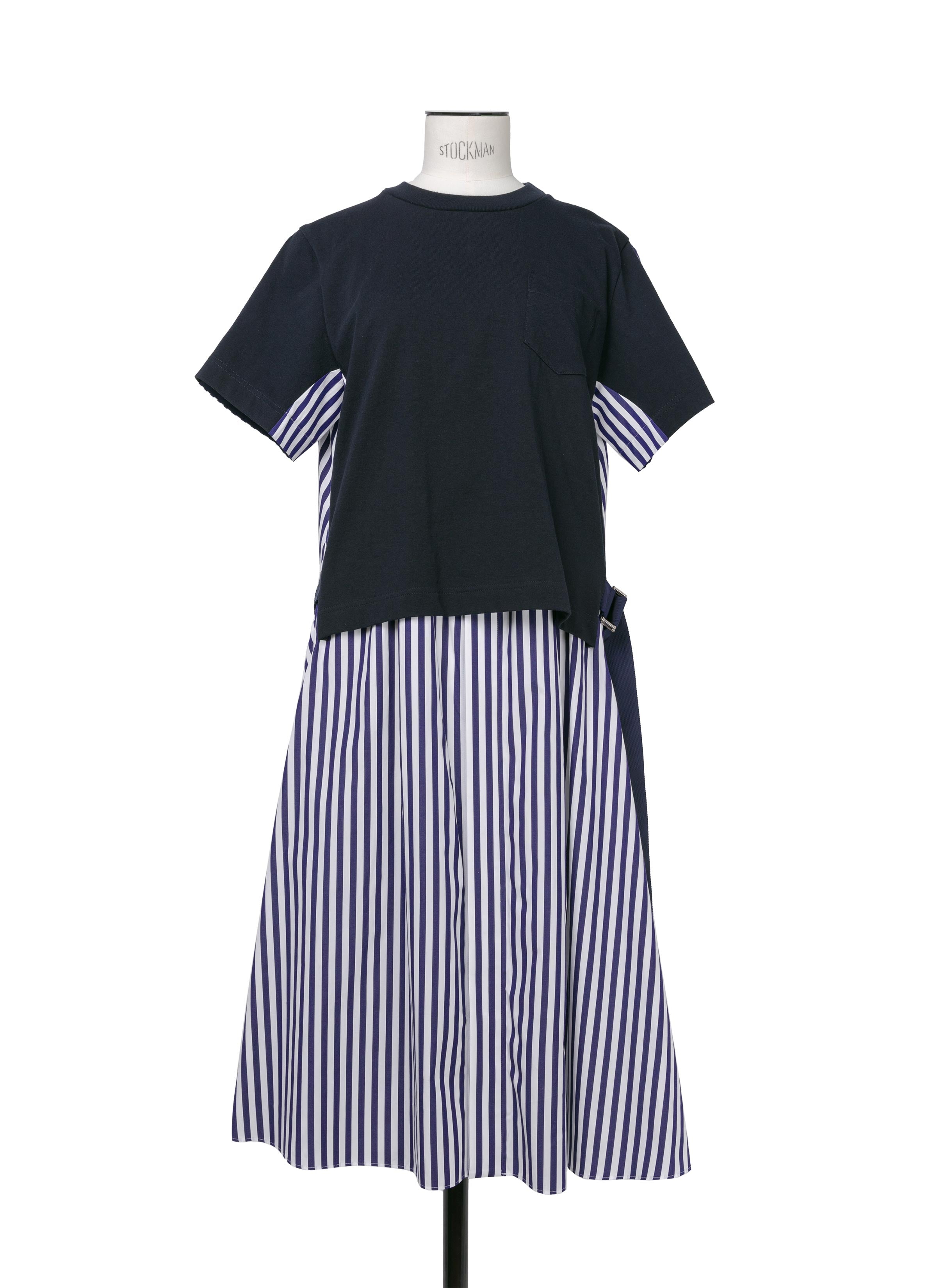 Cotton Poplin x Cotton Jersey Dress | sacai Official Store