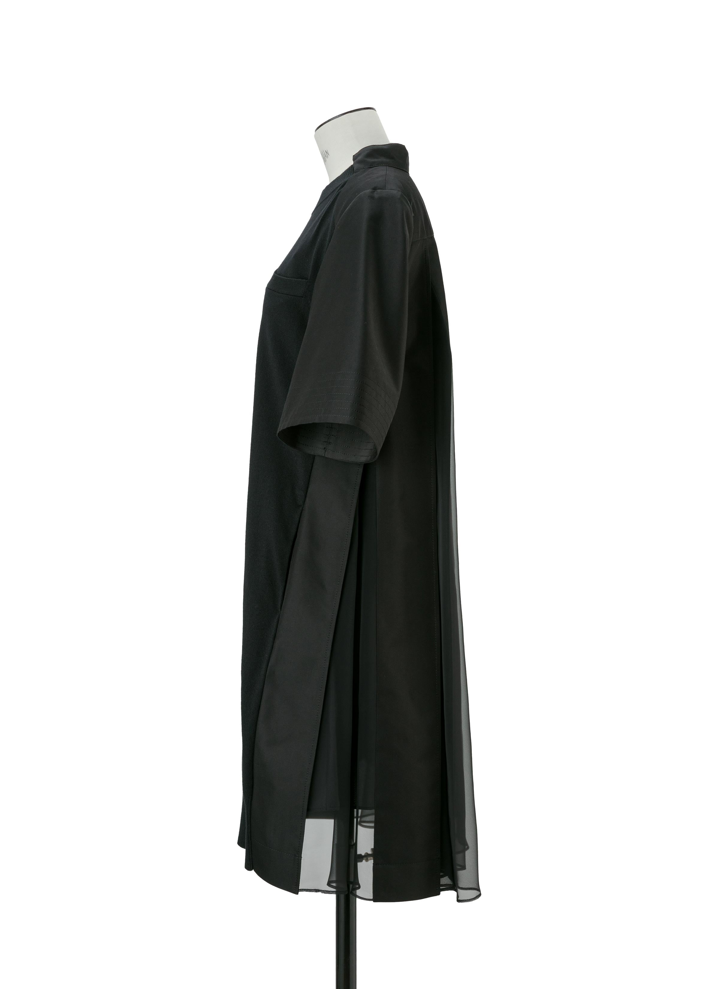 cotton-gabardine-x-knit-dress