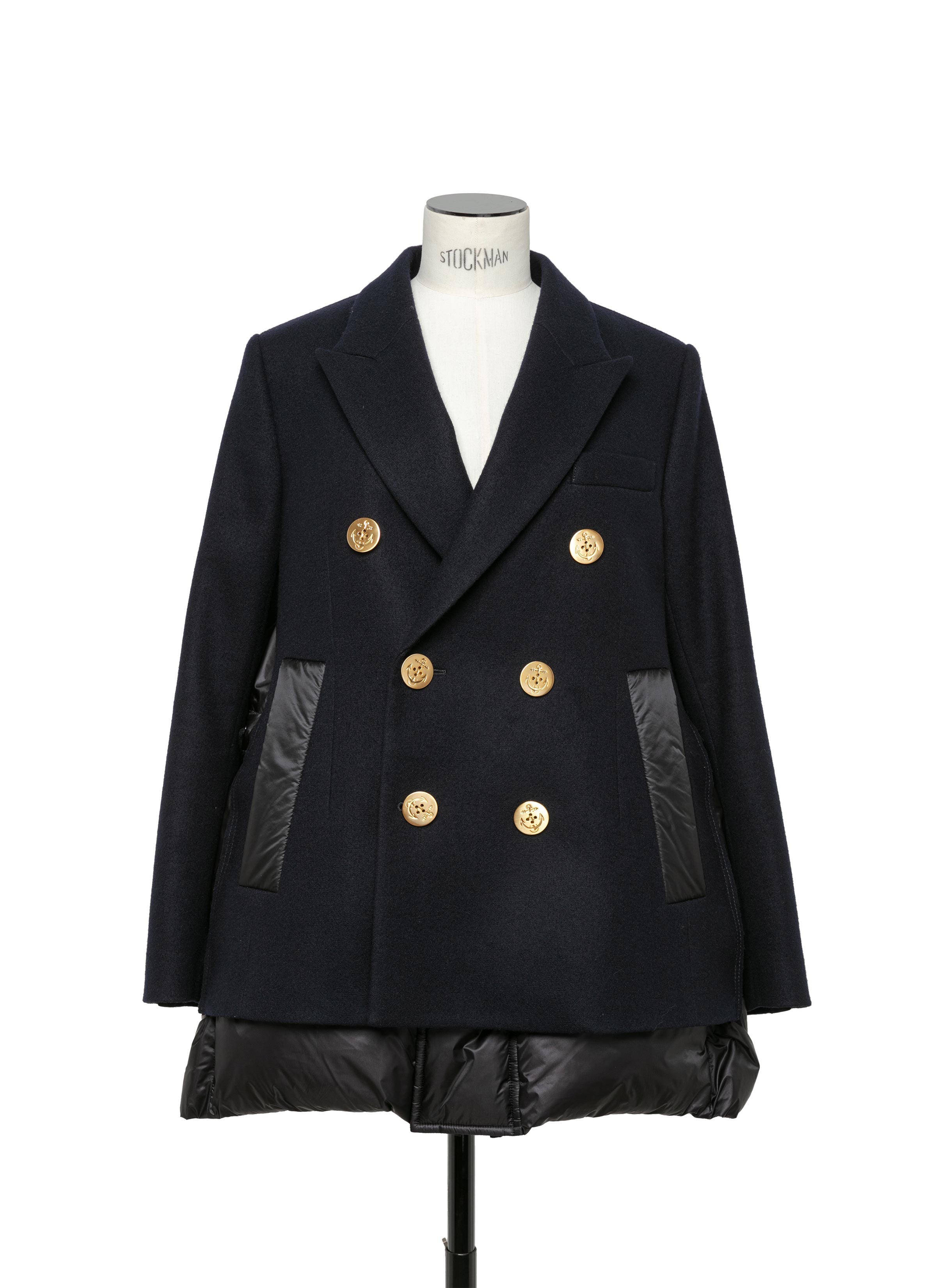 Wool Melton x Puffer Jacket