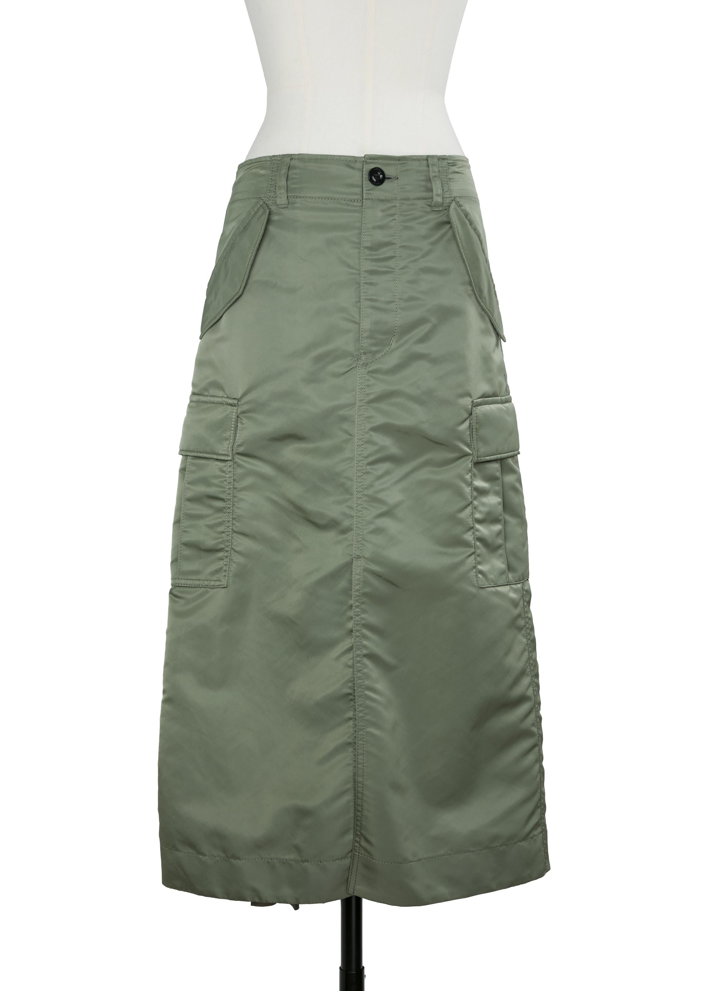 Nylon Twill Skirt