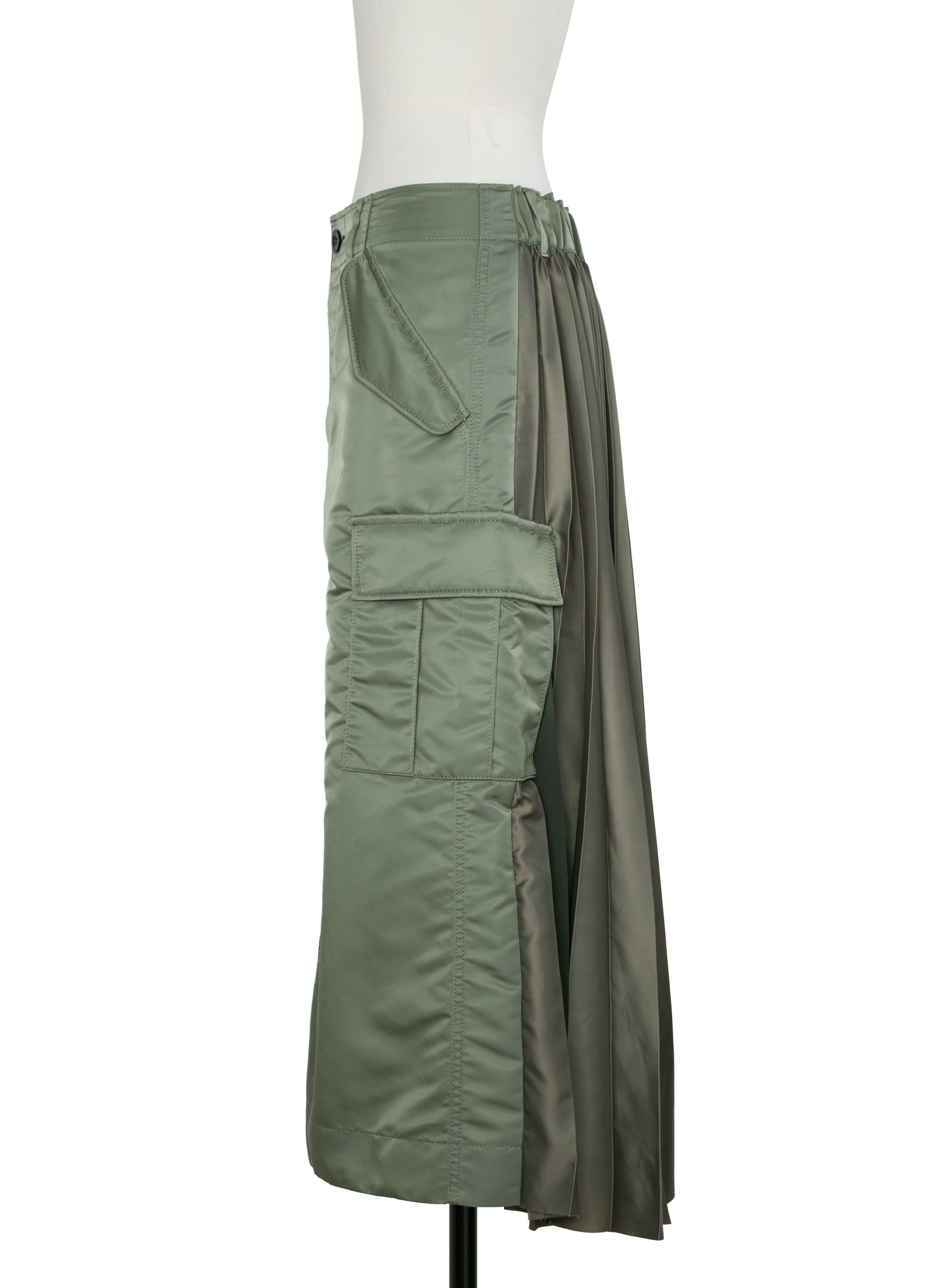 Nylon Twill Skirt
