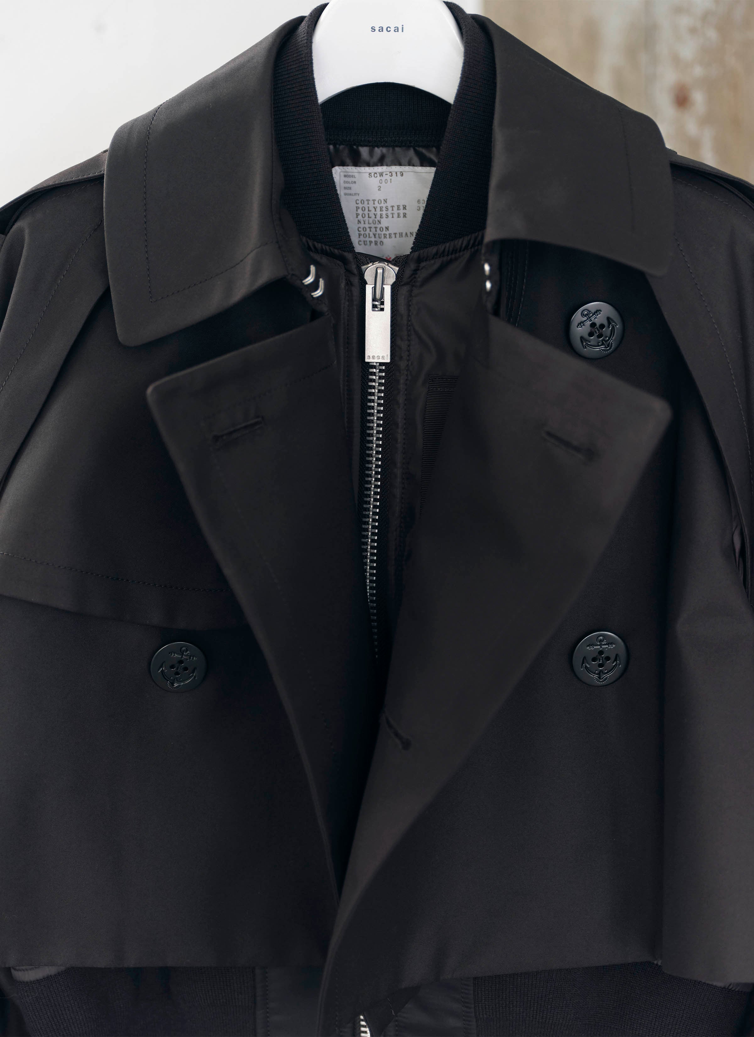 Cotton Gabardine x Nylon Twill Blouson | sacai Official Store