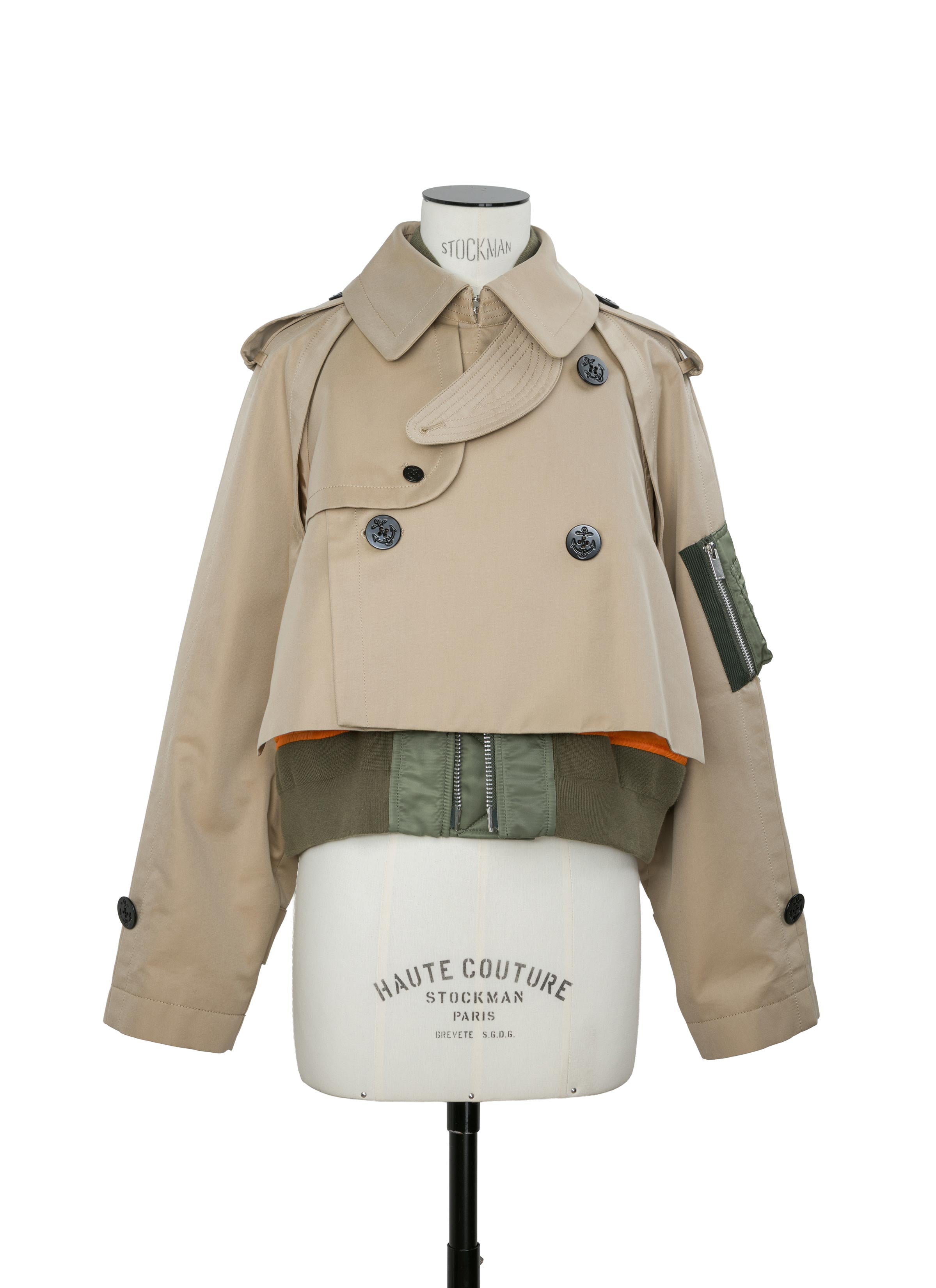 Cotton Gabardine x Nylon Twill Blouson | sacai Official Store