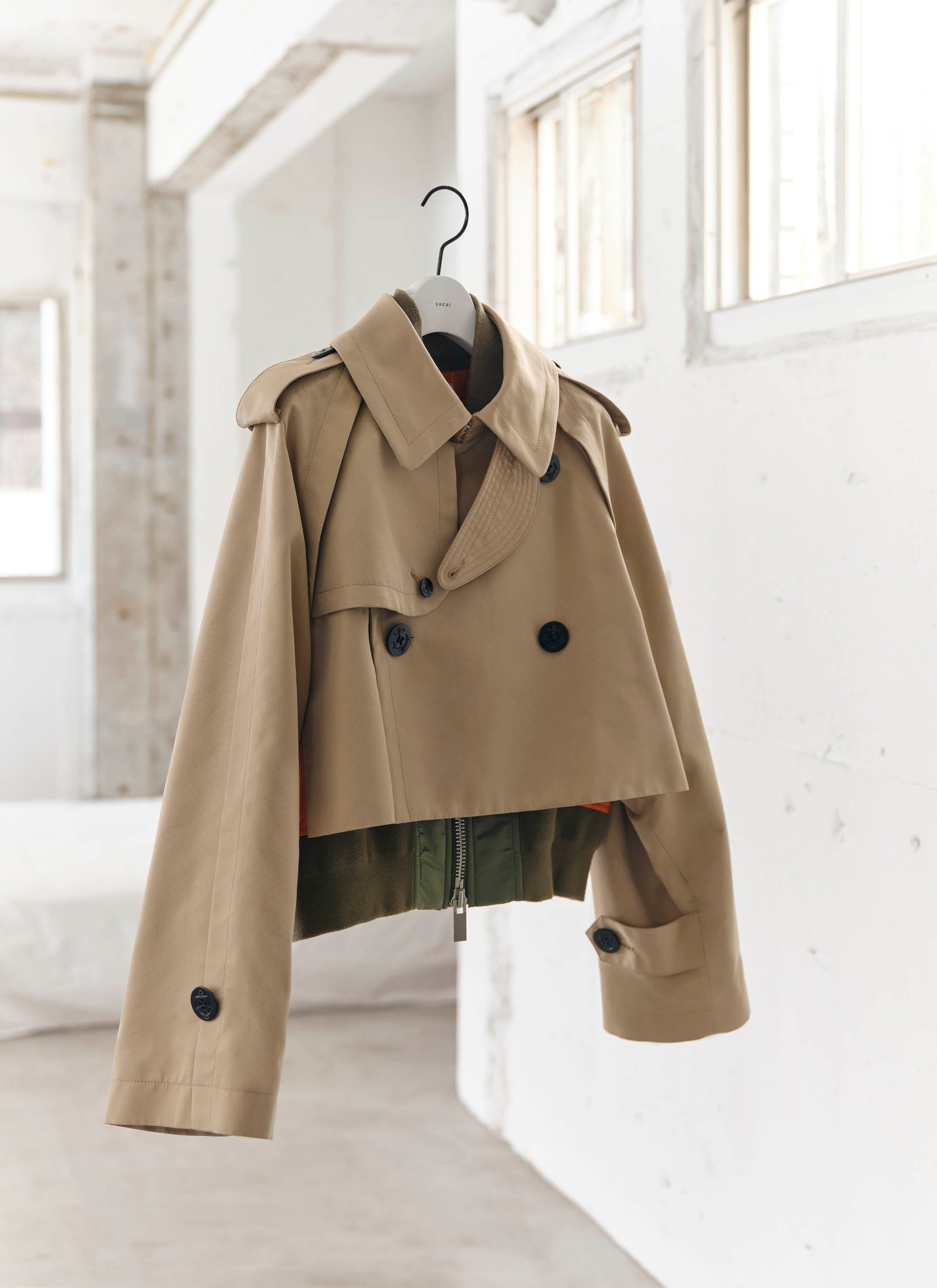 Cotton Gabardine x Nylon Twill Blouson | sacai Official Store