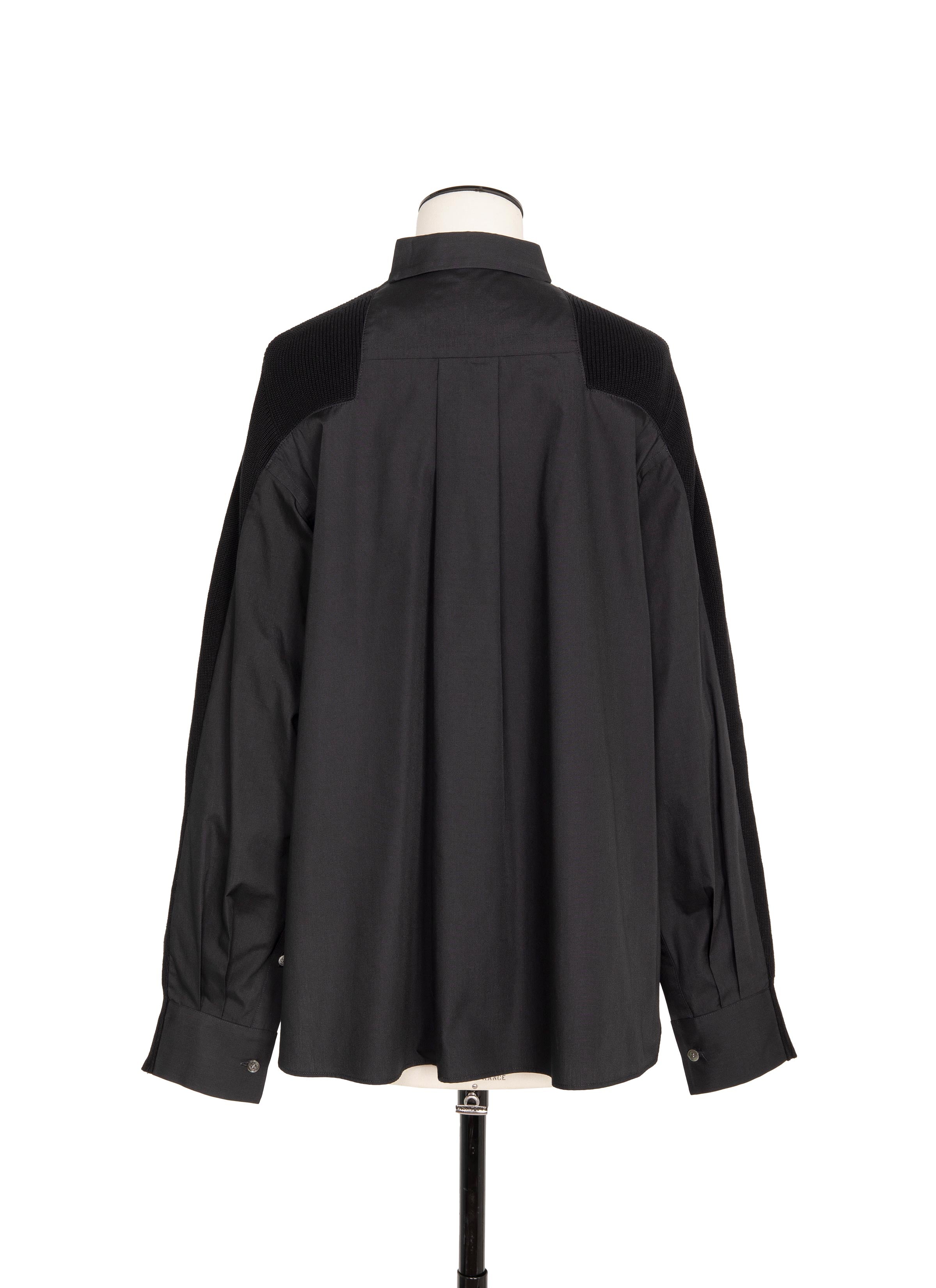 Cotton Knit x Cotton Poplin Cardigan | sacai Official Store サカイ