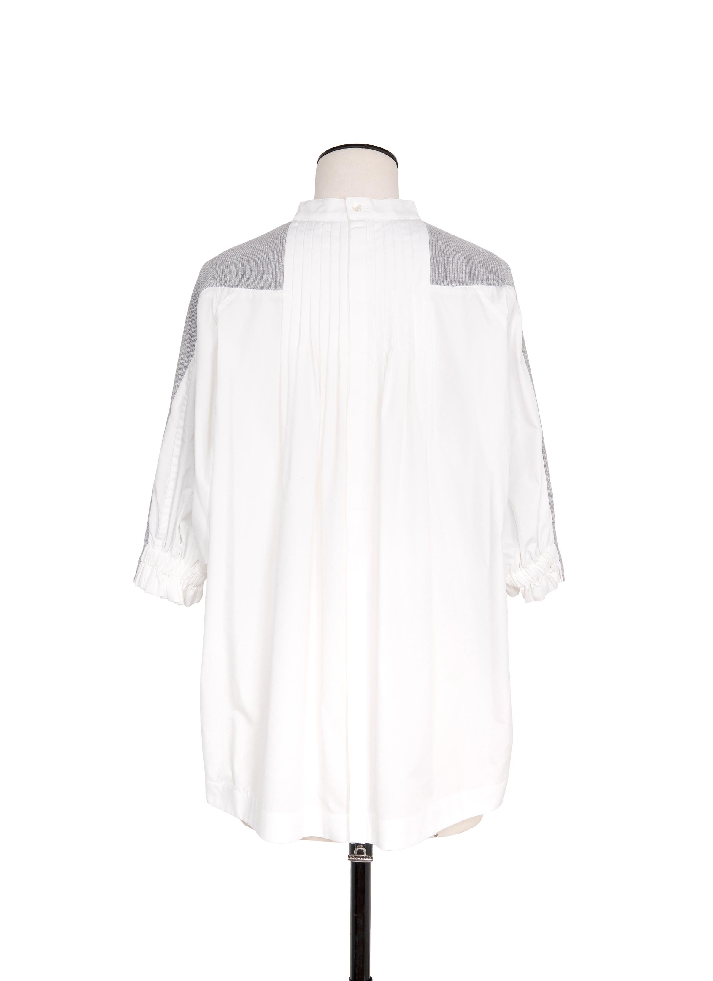 Cotton Knit x Cotton Poplin Pullover | sacai Official Store サカイ