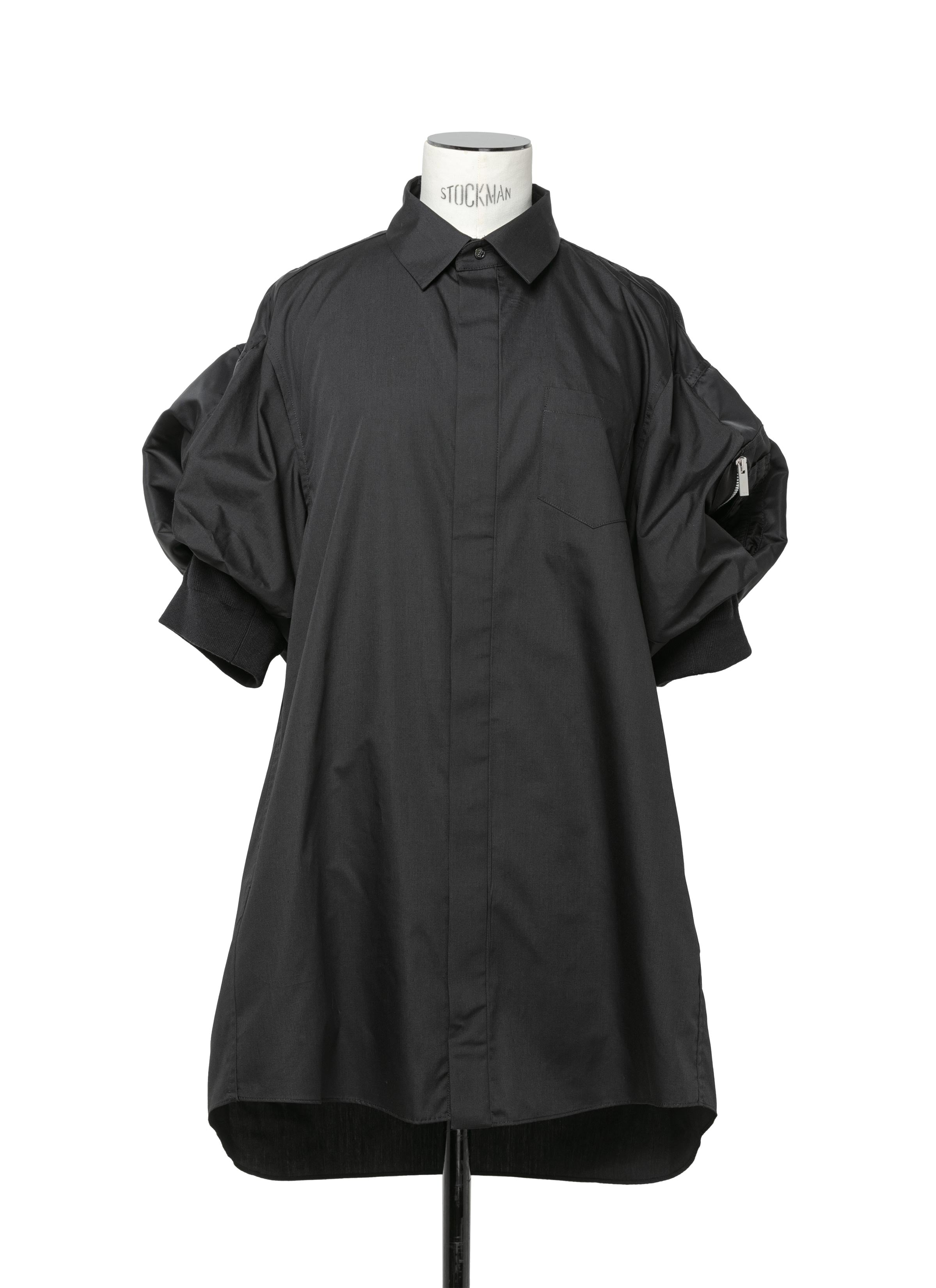 ワンピース sacai Cotton Poplin x Nylon Twill Dress Cotton Poplin x Nylon Twill Dress | sacai Official Store サカイ