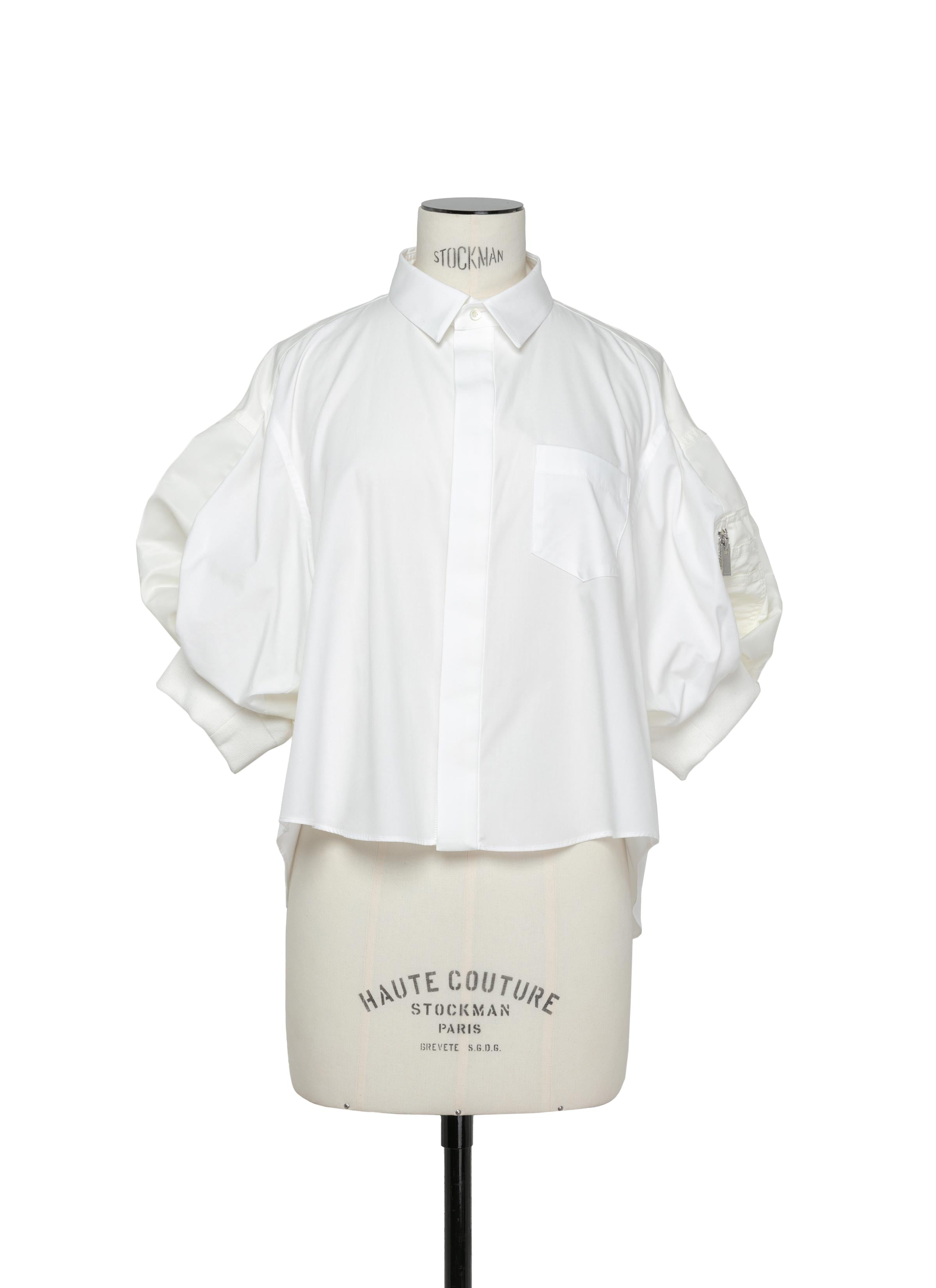 Cotton Poplin x Nylon Twill Shirt | sacai Official Store サカイ