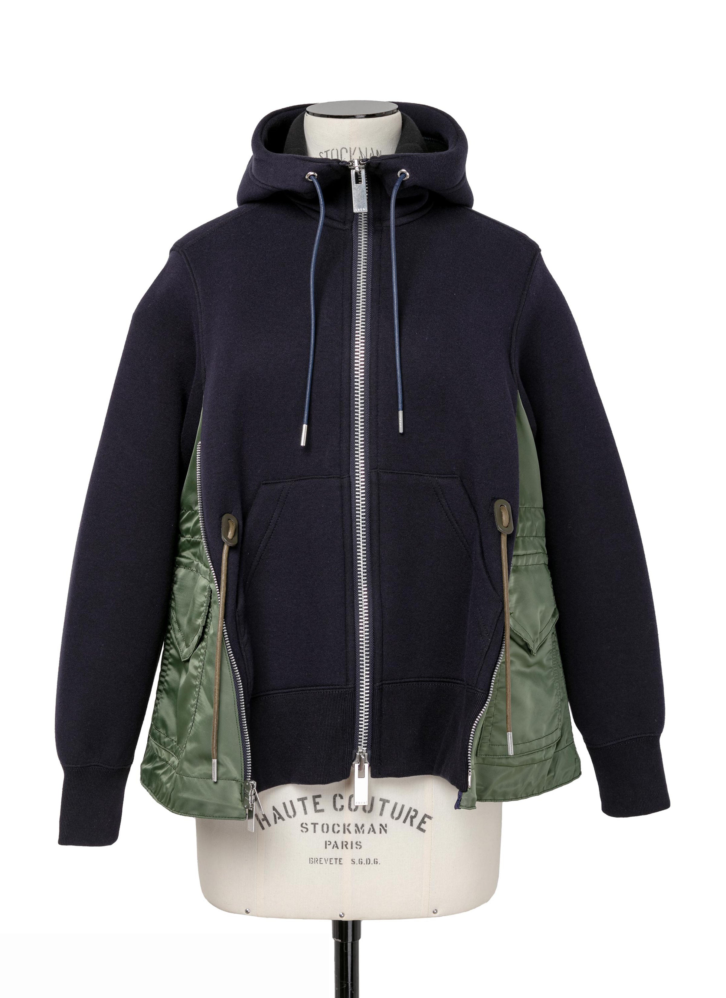 Sponge Sweat x Nylon Twill Hoodie