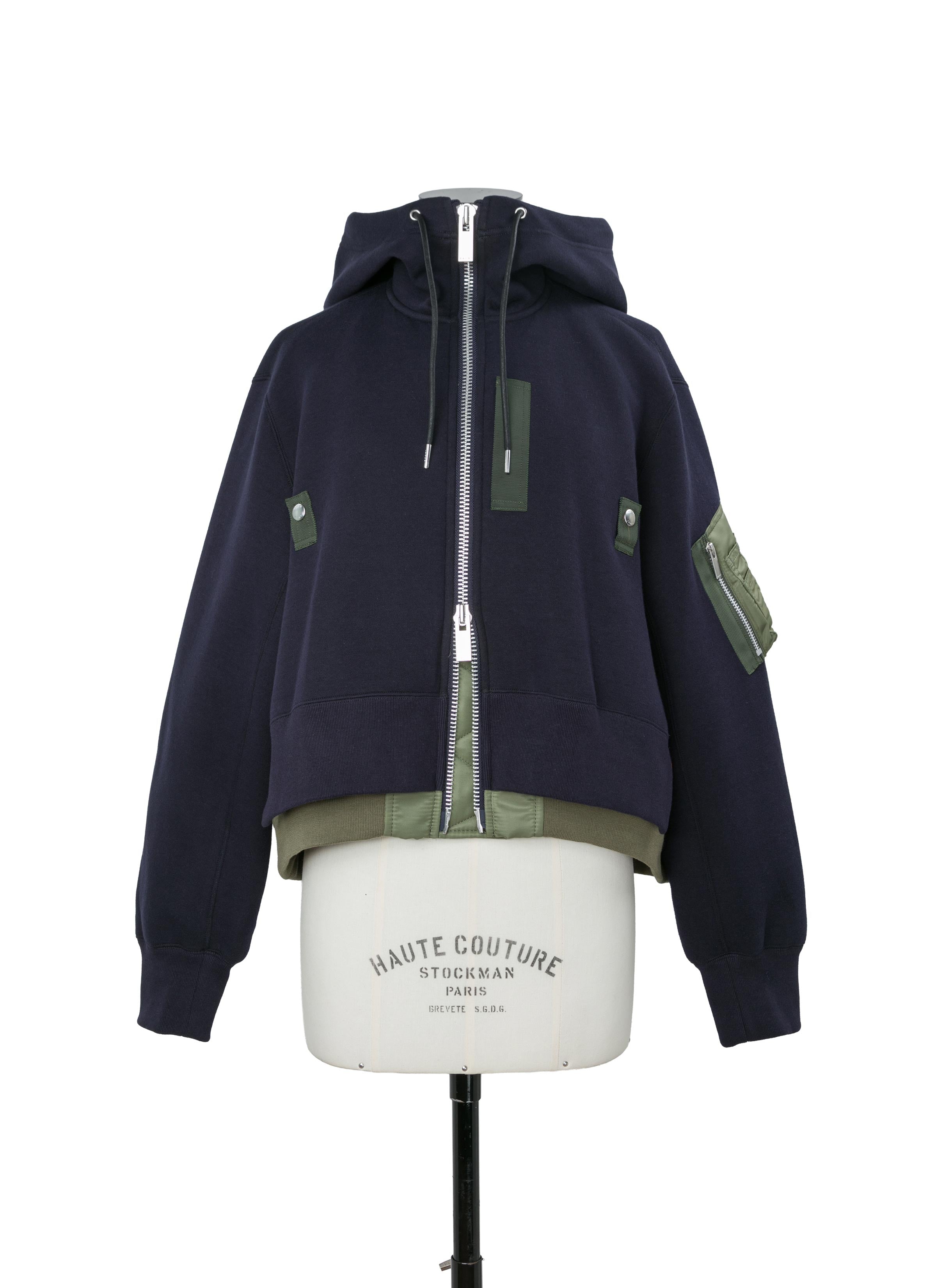 Sponge Sweat x Nylon Twill Hoodie