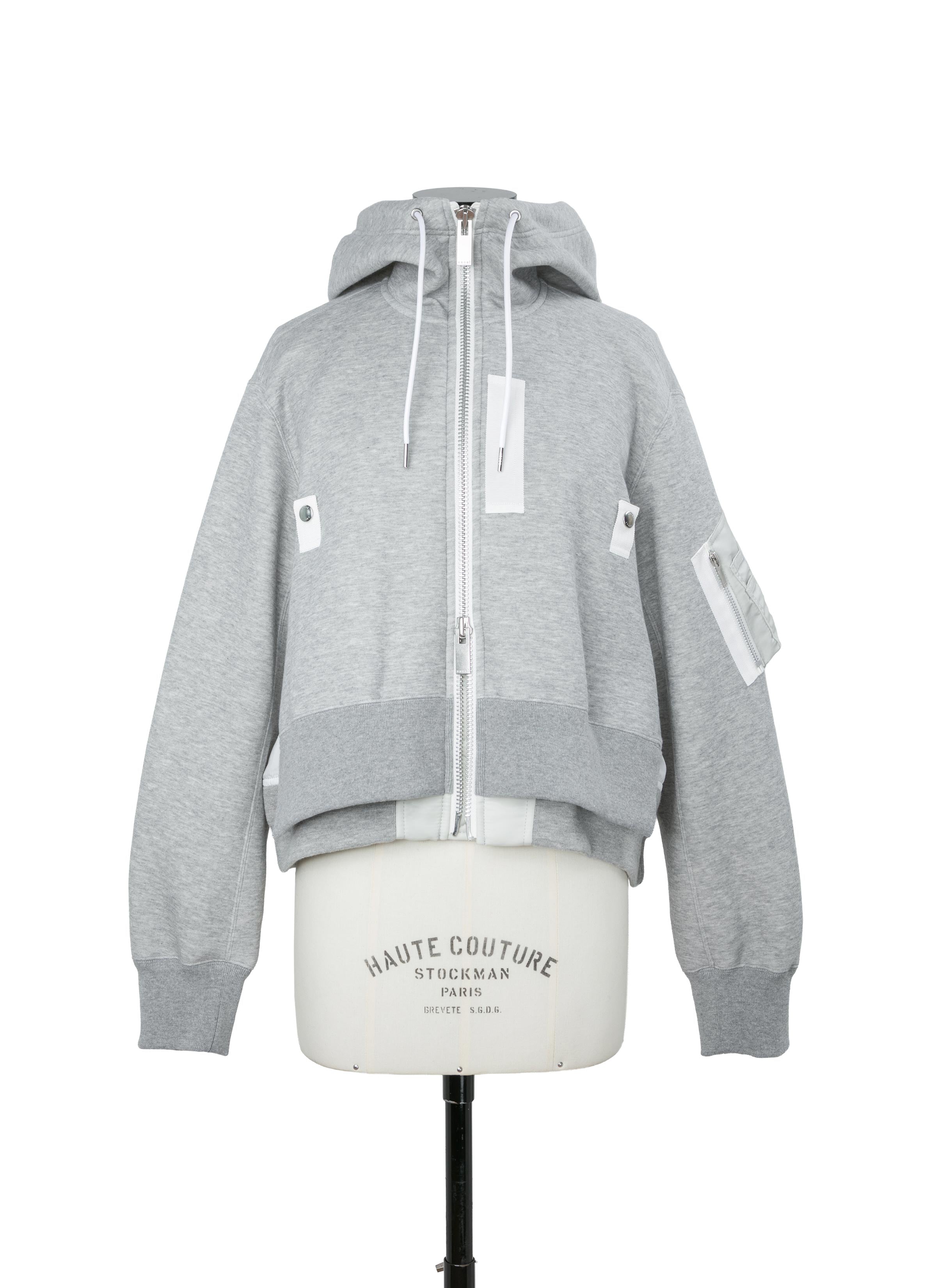 Sponge Sweat x Nylon Twill Hoodie