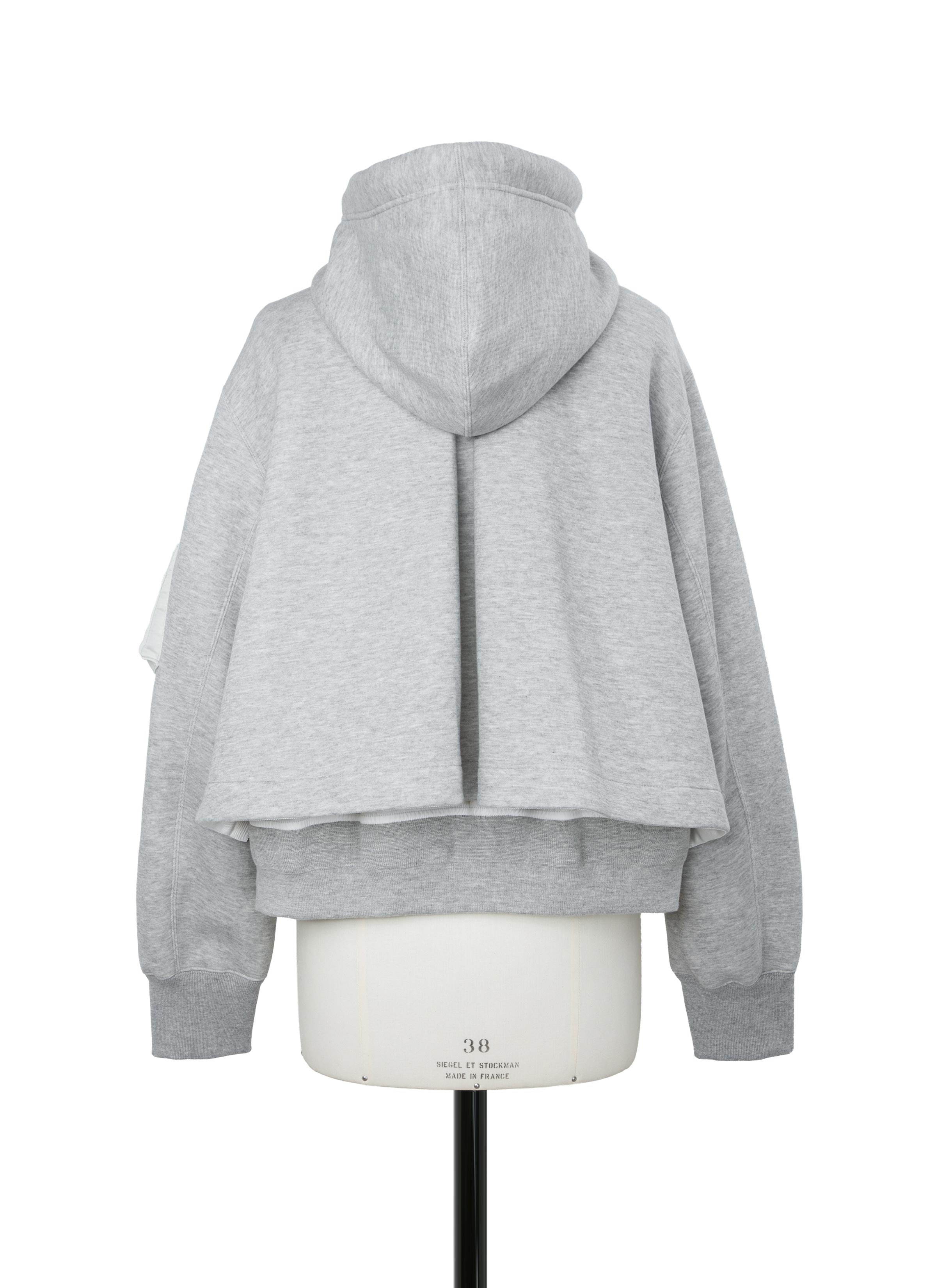 Sponge Sweat x Nylon Twill Hoodie
