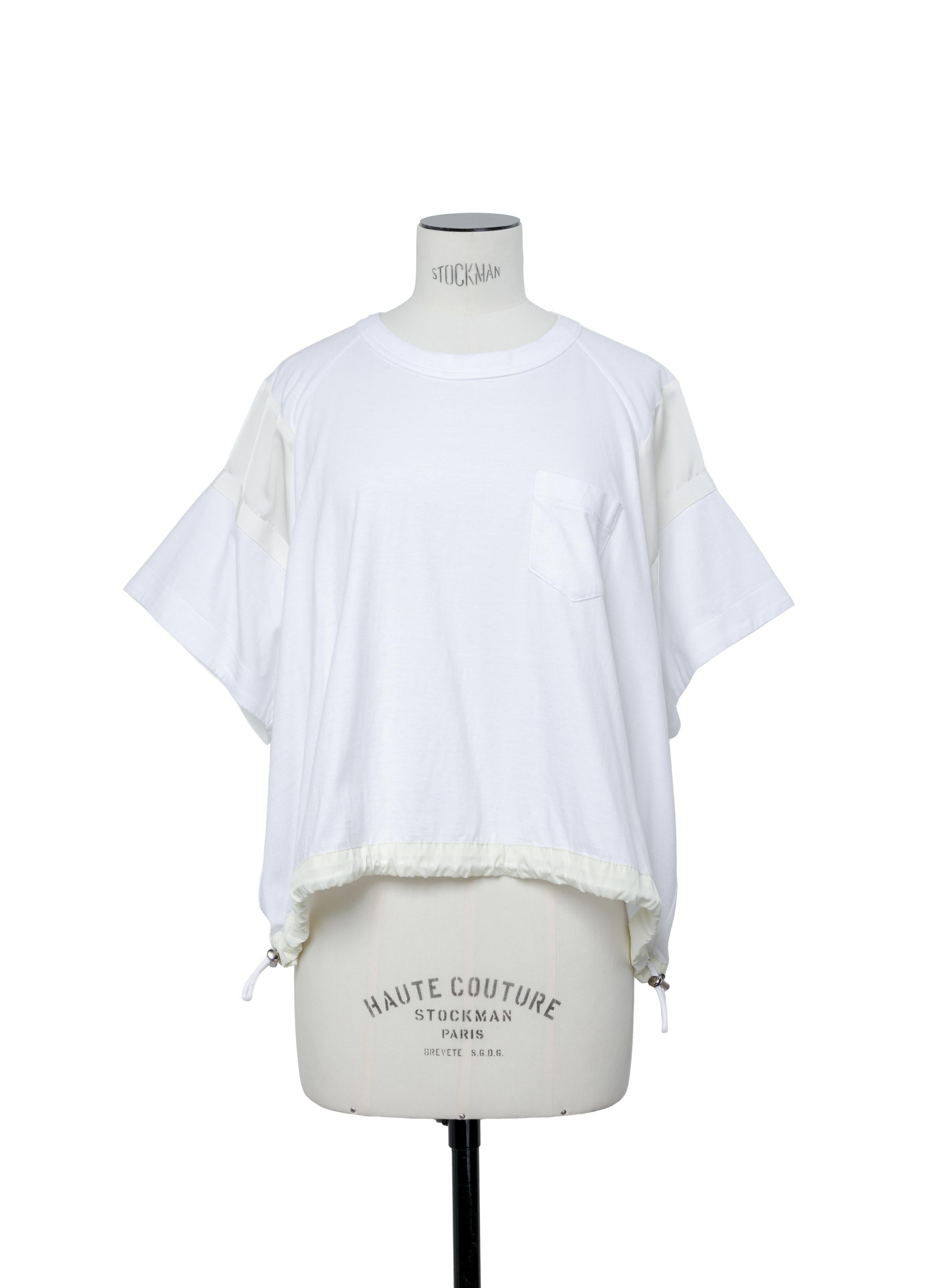Satin x Cotton Jersey T-Shirt | sacai Official Store サカイ