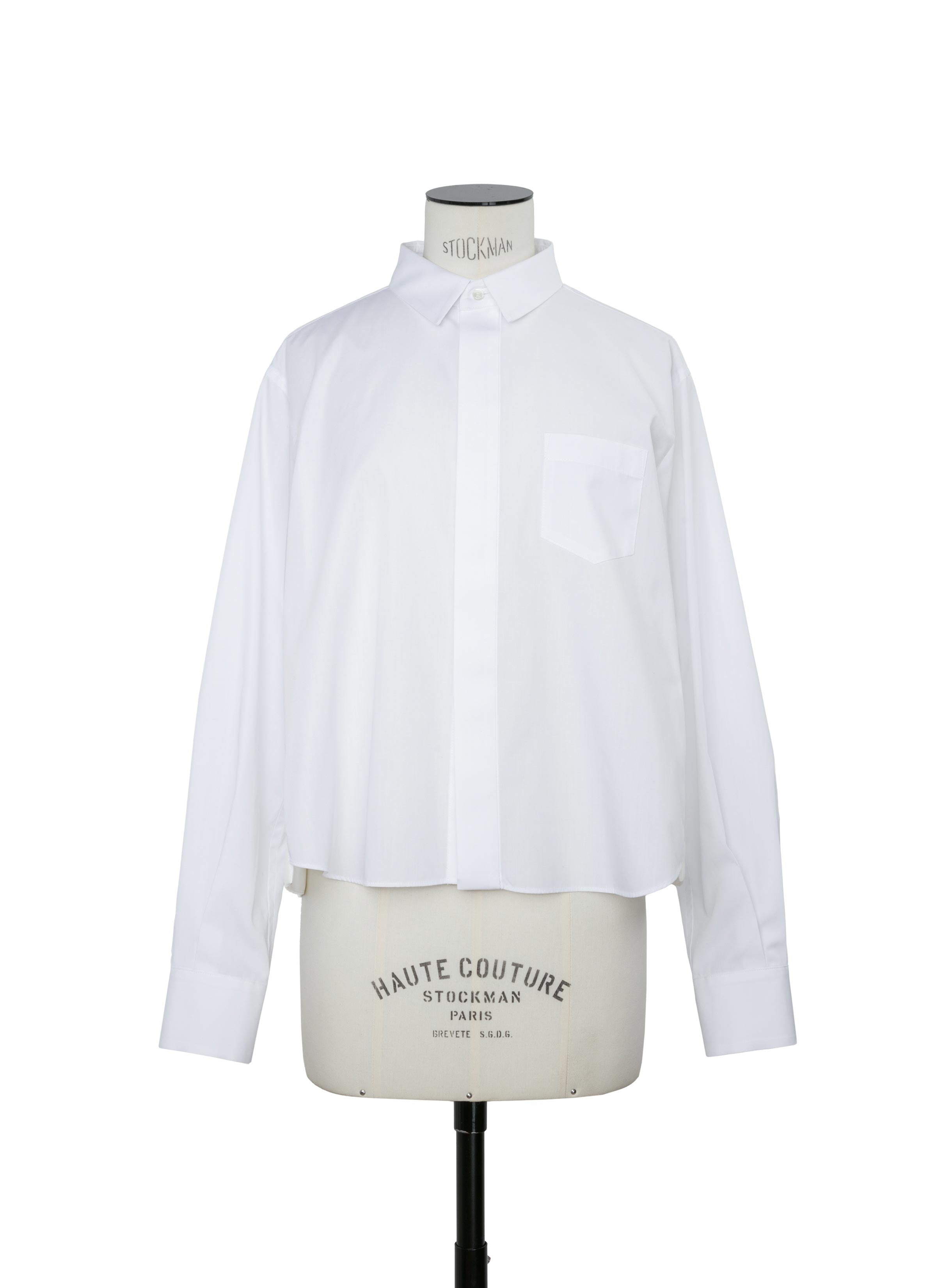 トップス sacai Cotton Poplin x Nylon Twill Shirt Cotton Poplin x Nylon Twill Shirt | sacai Official Store サカイ
