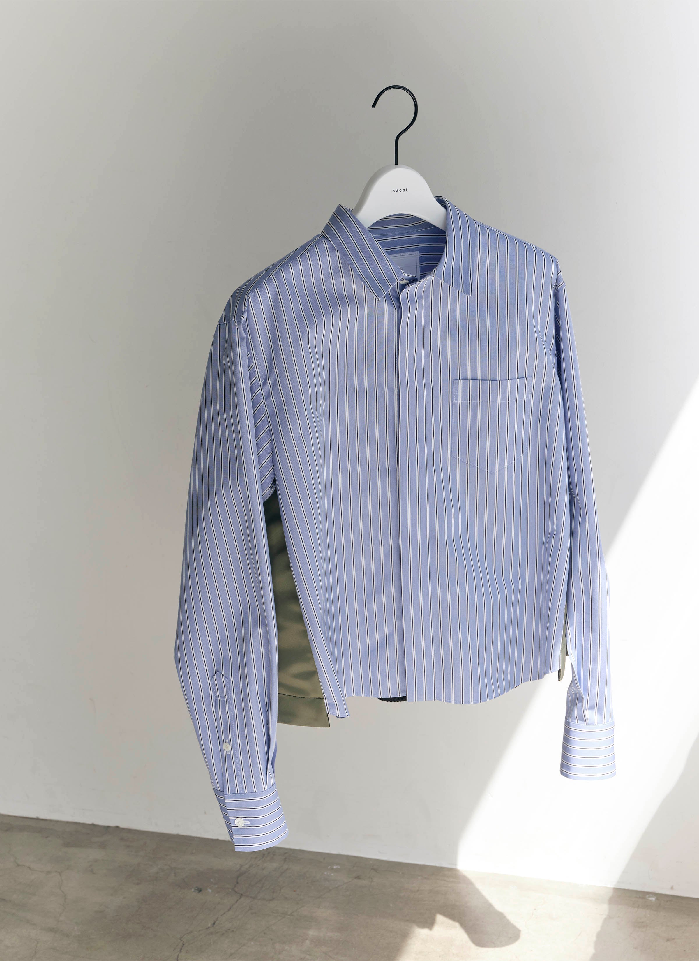Cotton Poplin x Nylon Twill Shirt