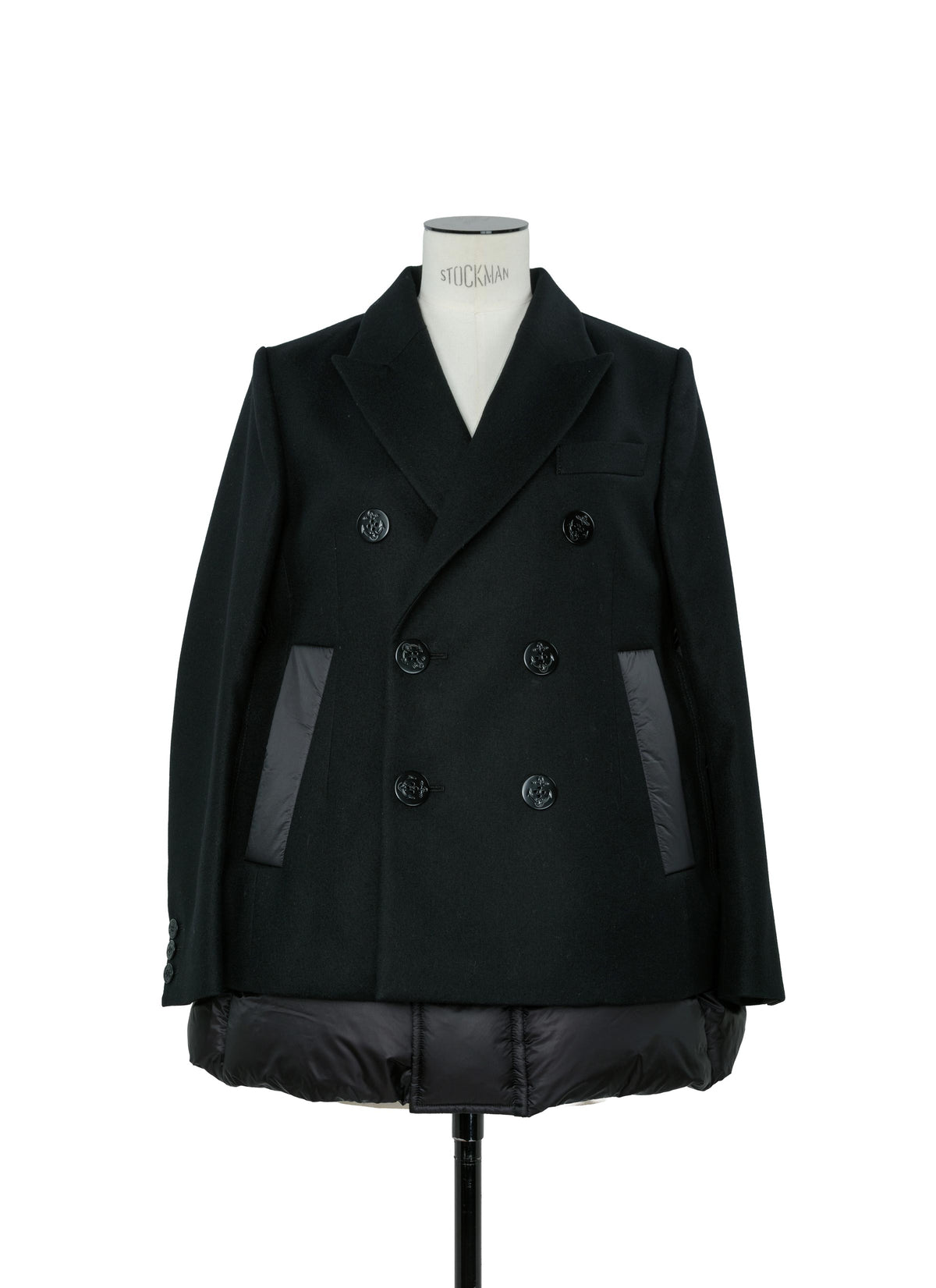 Wool Melton x Puffer Jacket