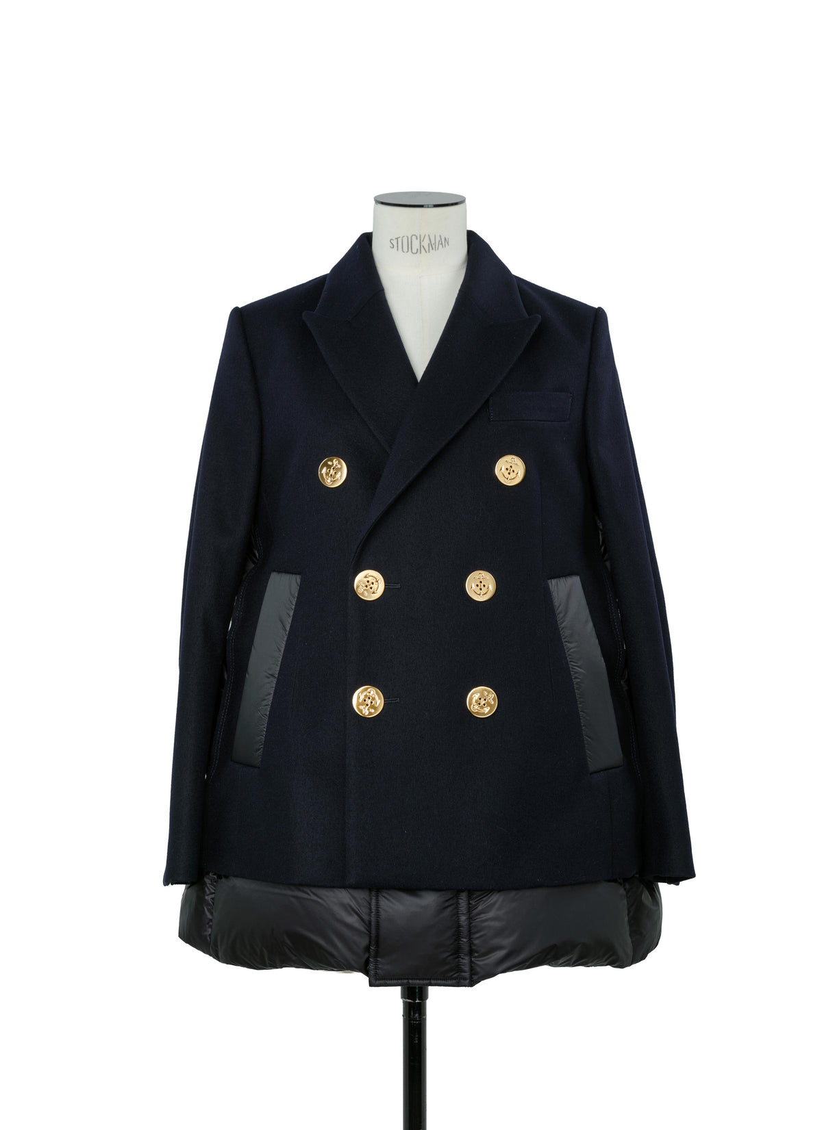Wool Melton x Puffer Jacket